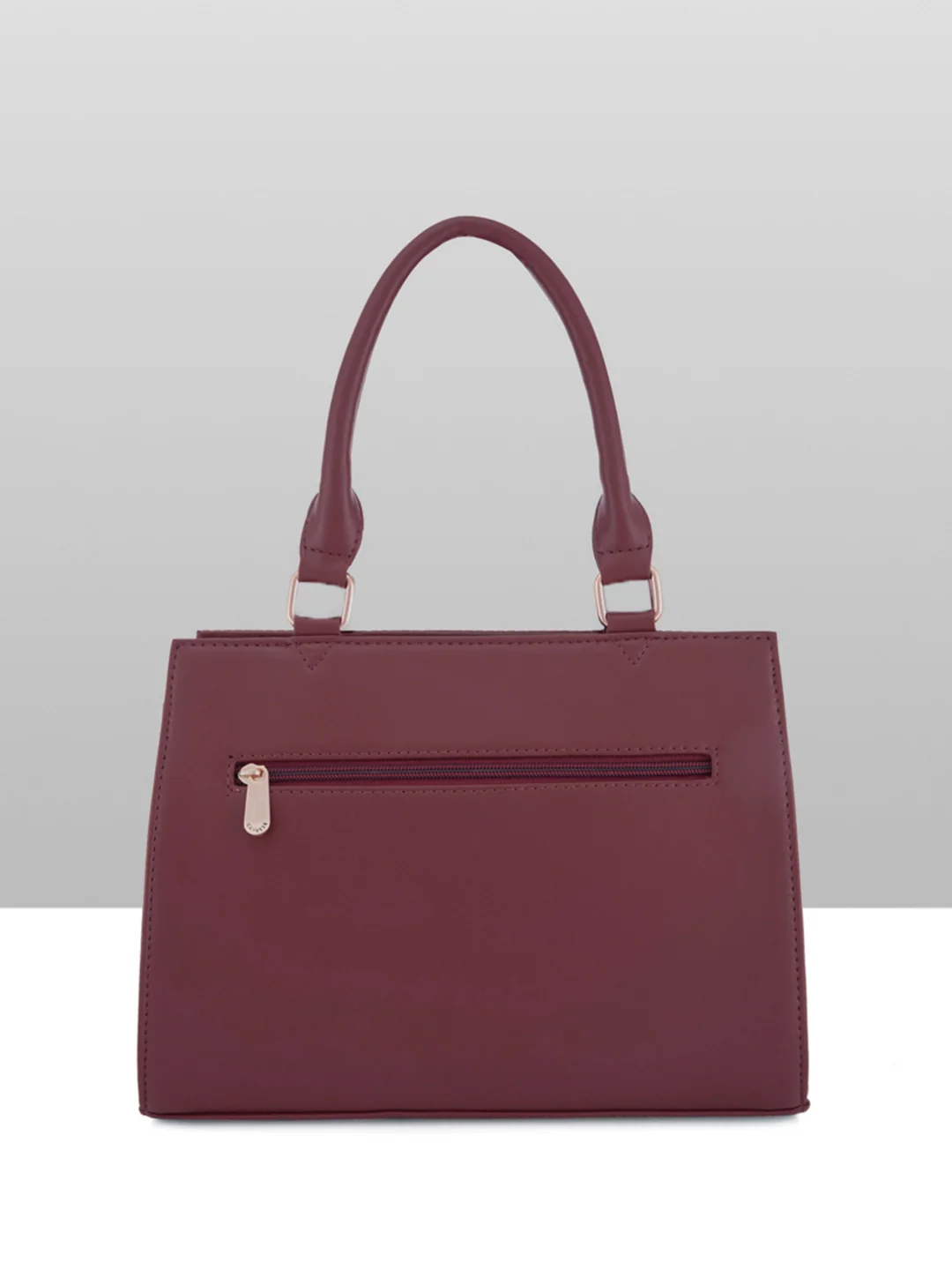 Caprese Ellen Medium Cherry Red Satchel Bag - Image 5