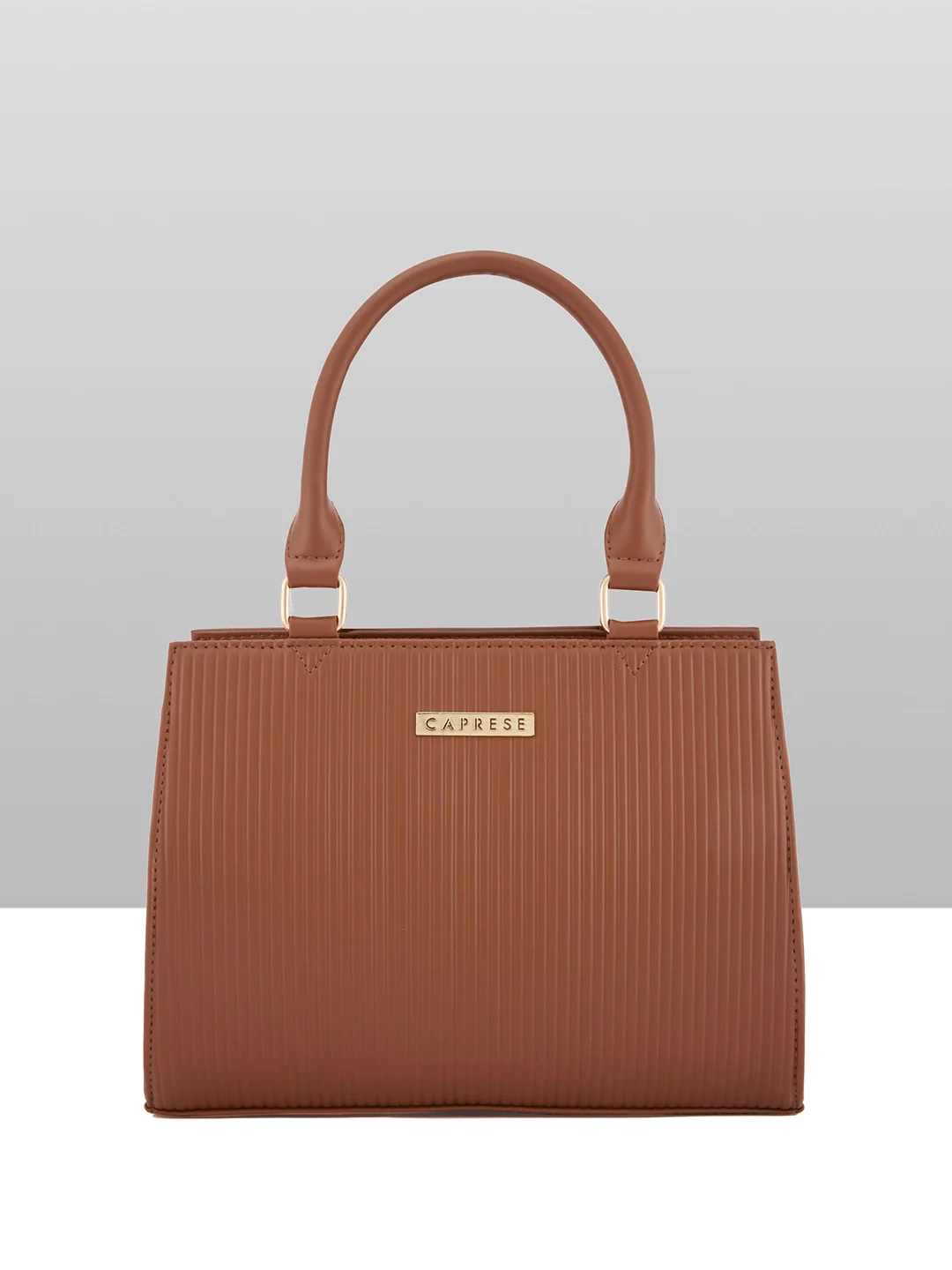 Caprese Ellen Medium Tan Satchel Bag