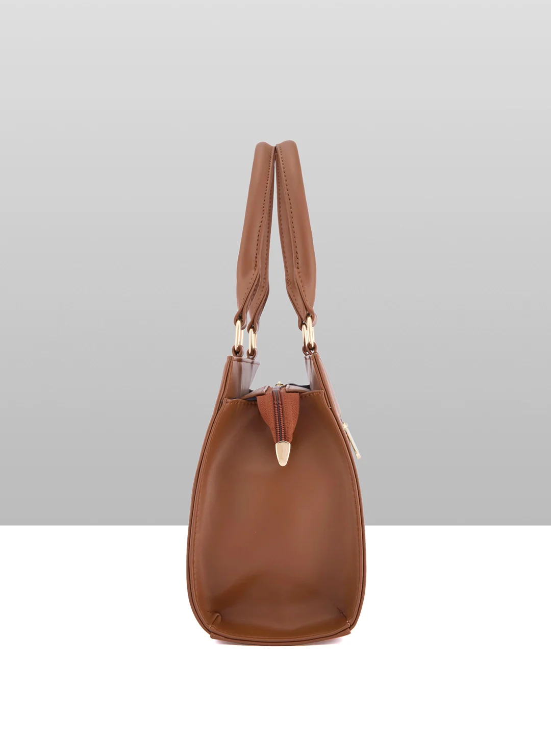 Caprese Ellen Medium Tan Satchel Bag - Image 11