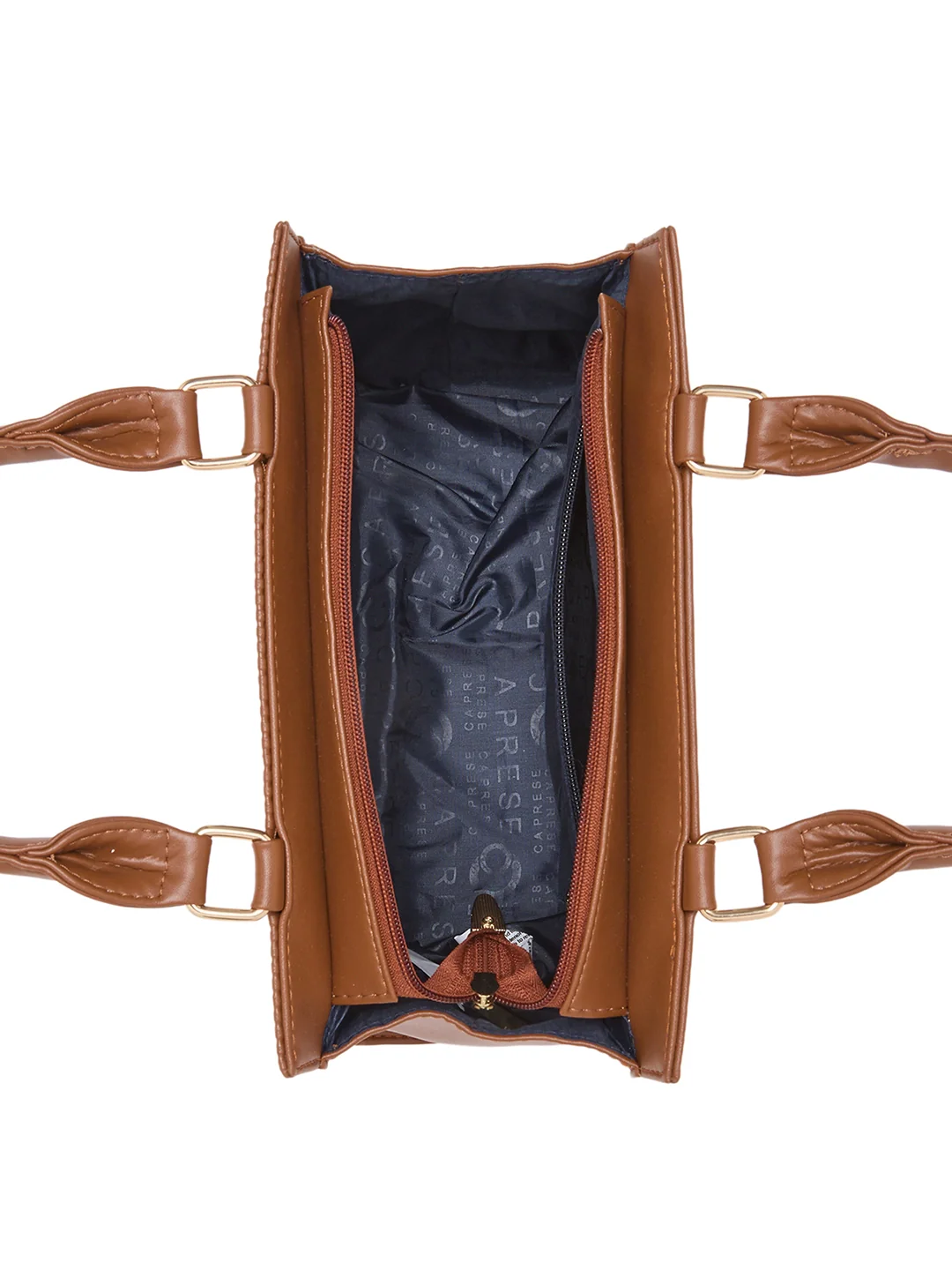 Caprese Ellen Medium Tan Satchel Bag - Image 13