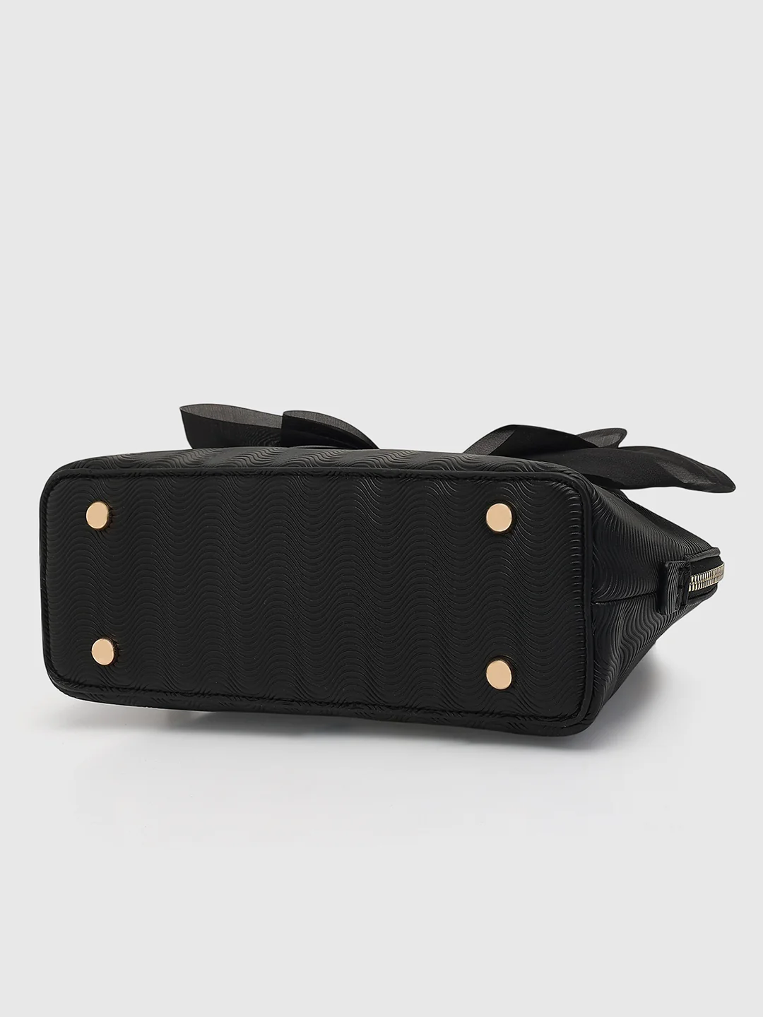 Caprese Ellie Small Black Satchel Bag - Image 9