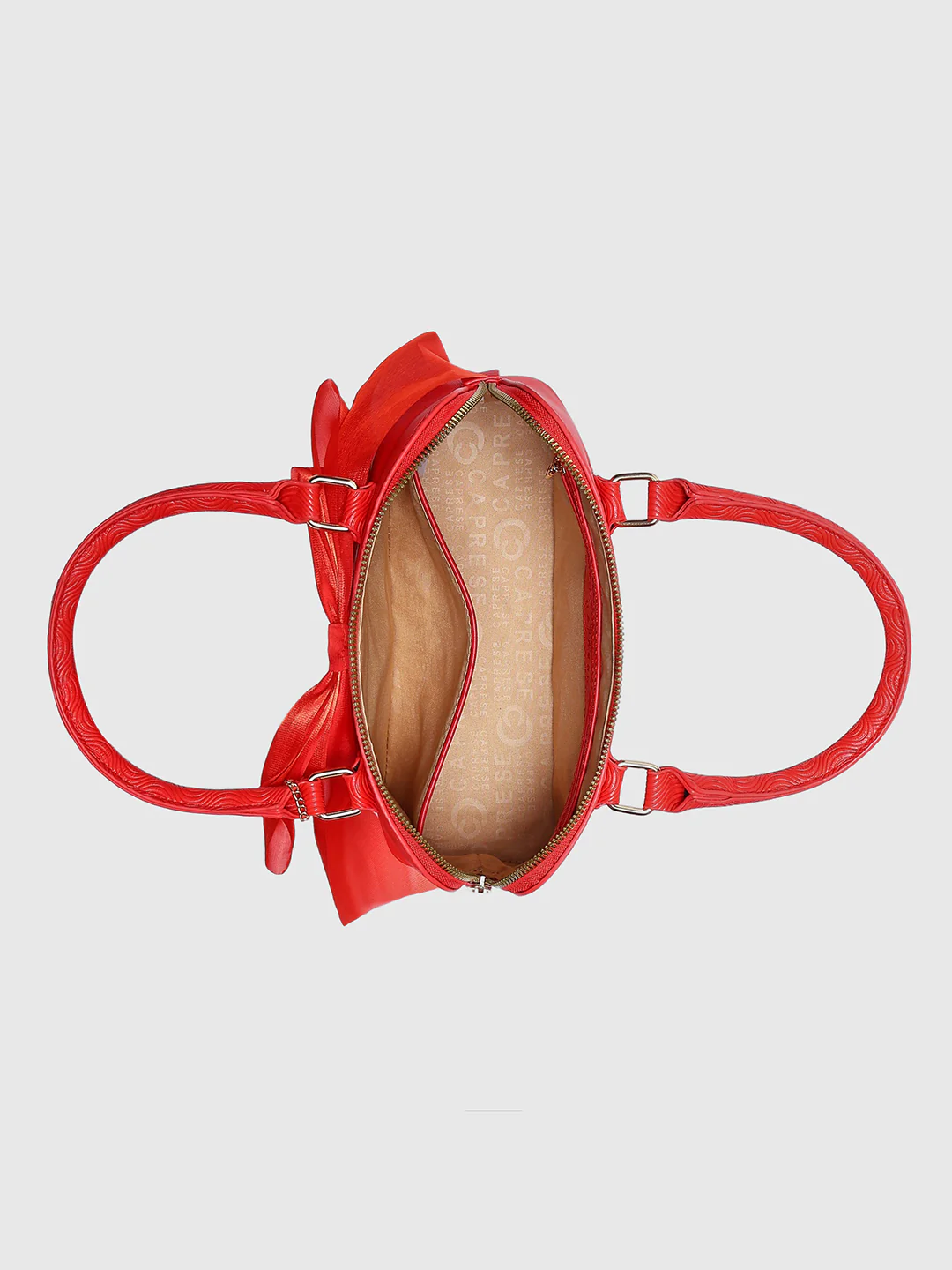 Caprese Ellie Small Red Satchel Bag - Image 15
