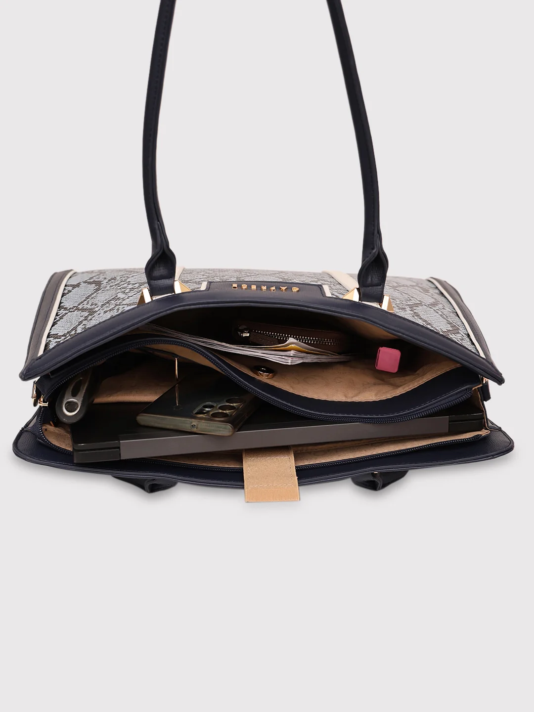 Caprese Ellis Large Navy Laptop Bag - Image 9