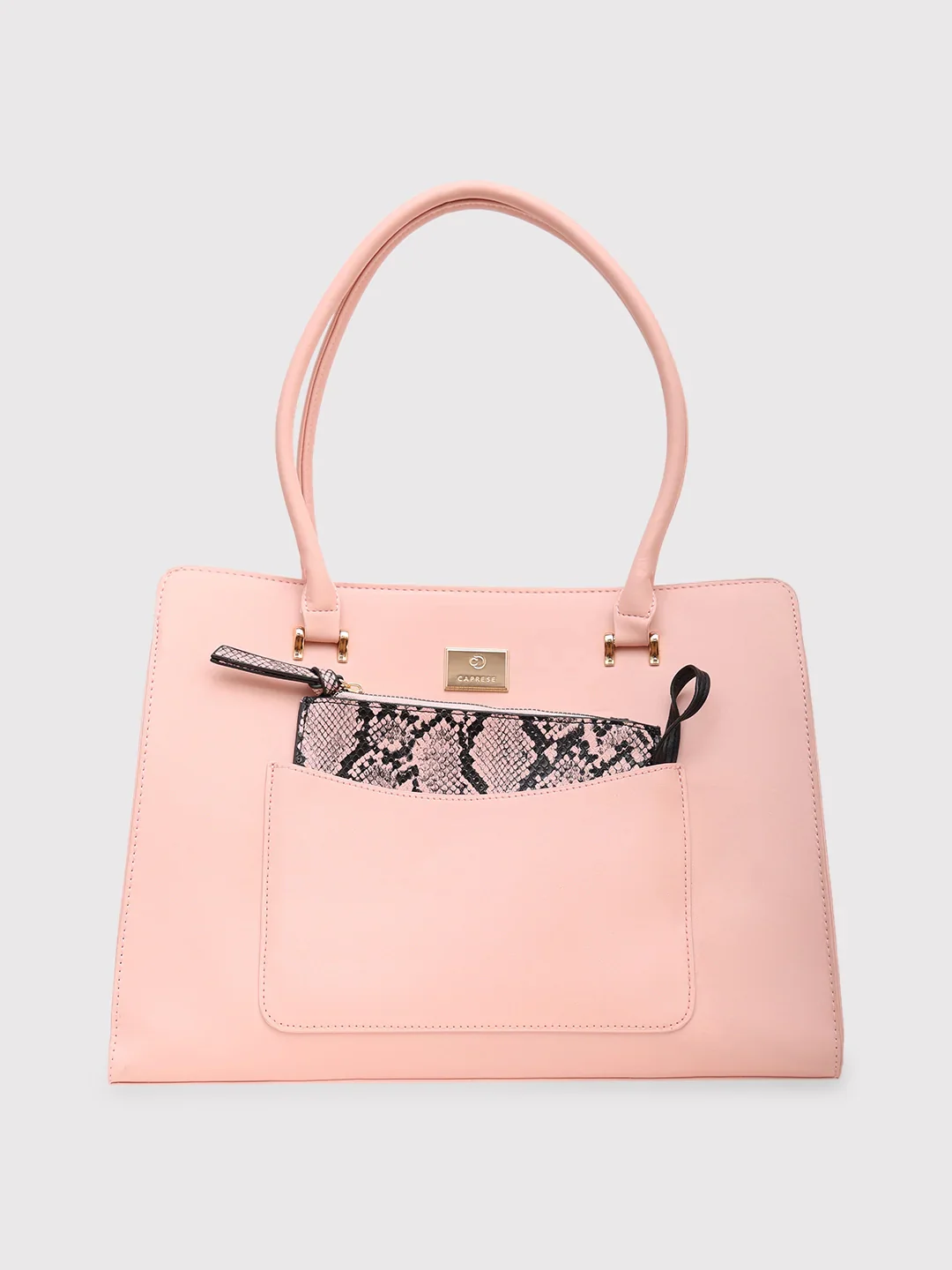 Caprese Ellis Large Pink Satchel Bag