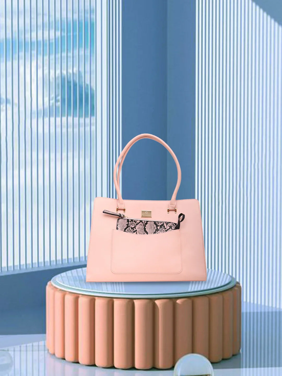 Caprese Ellis Large Pink Satchel Bag - Image 2
