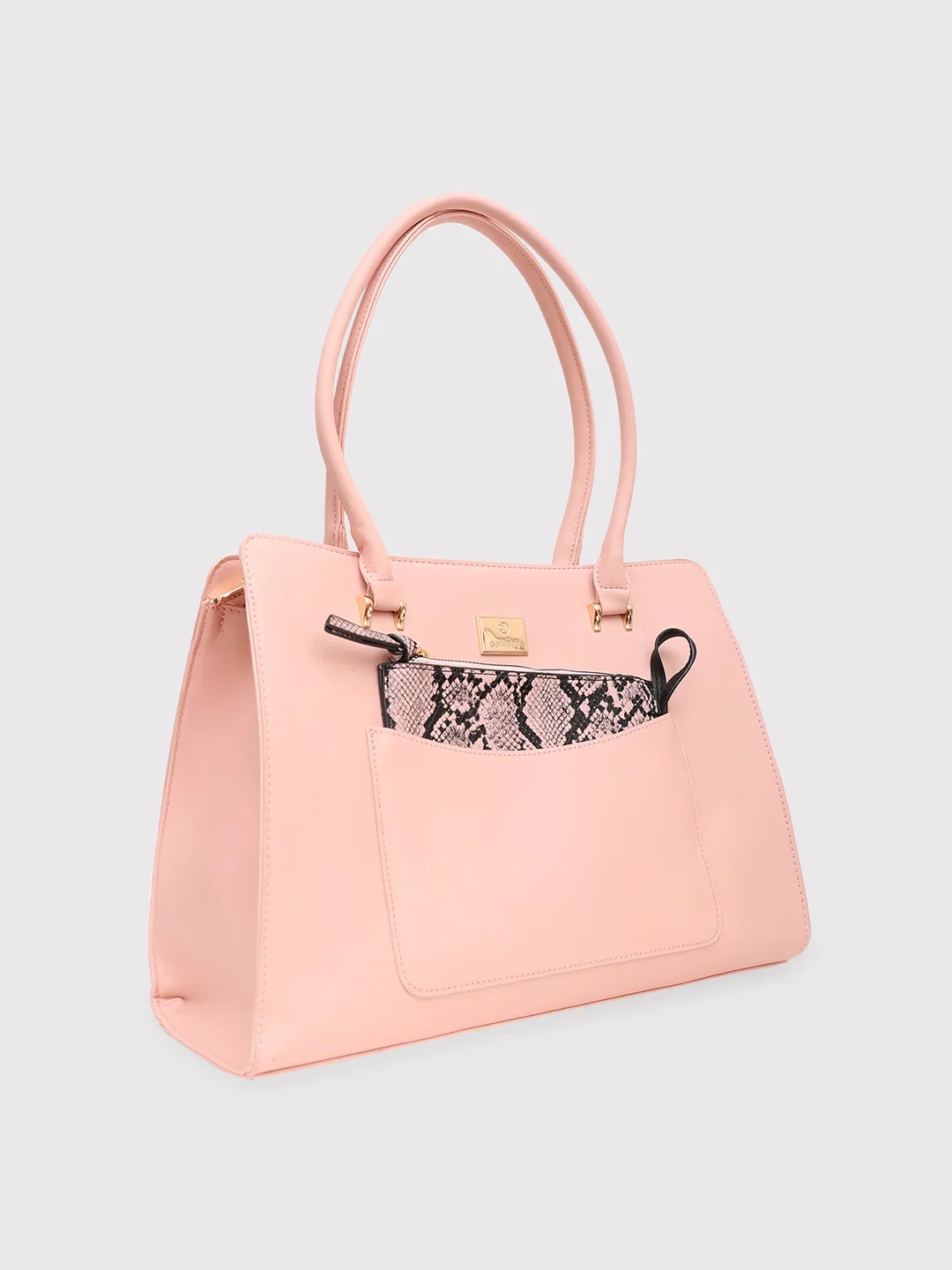 Caprese Ellis Large Pink Satchel Bag - Image 3