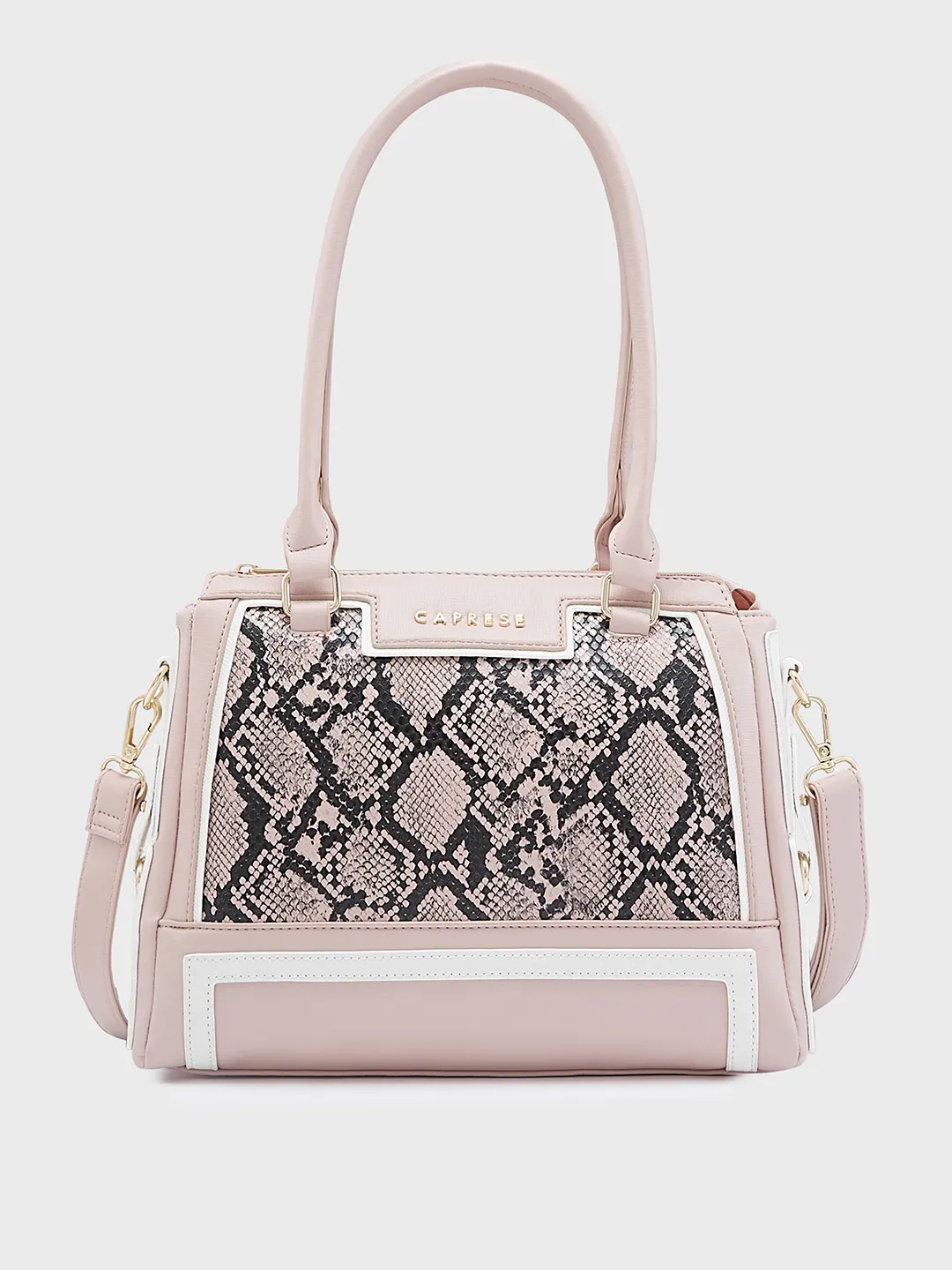 Caprese Ellis Medium Pink Satchel Bag