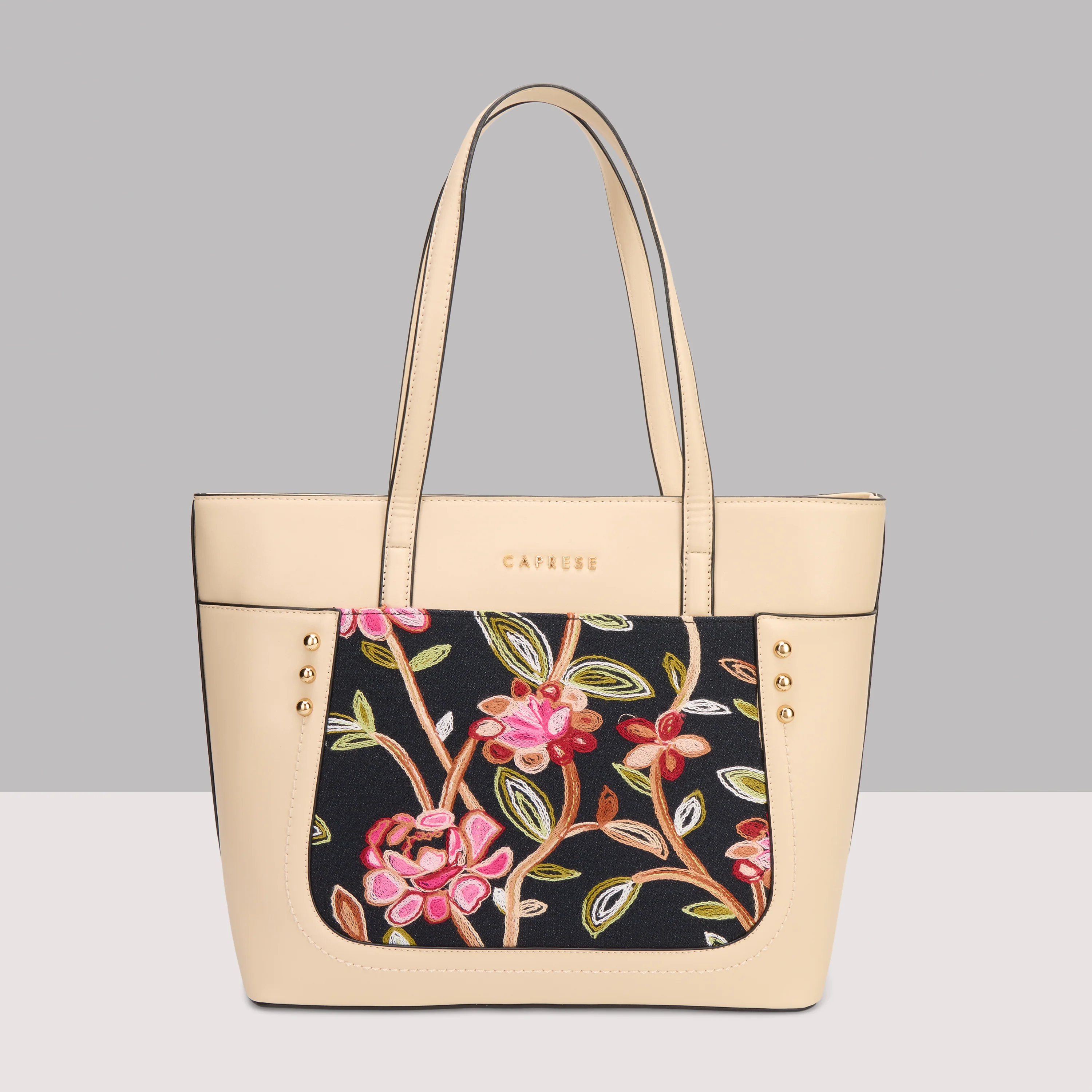 Caprese Elsa Large Alpine Oat Tote Bag
