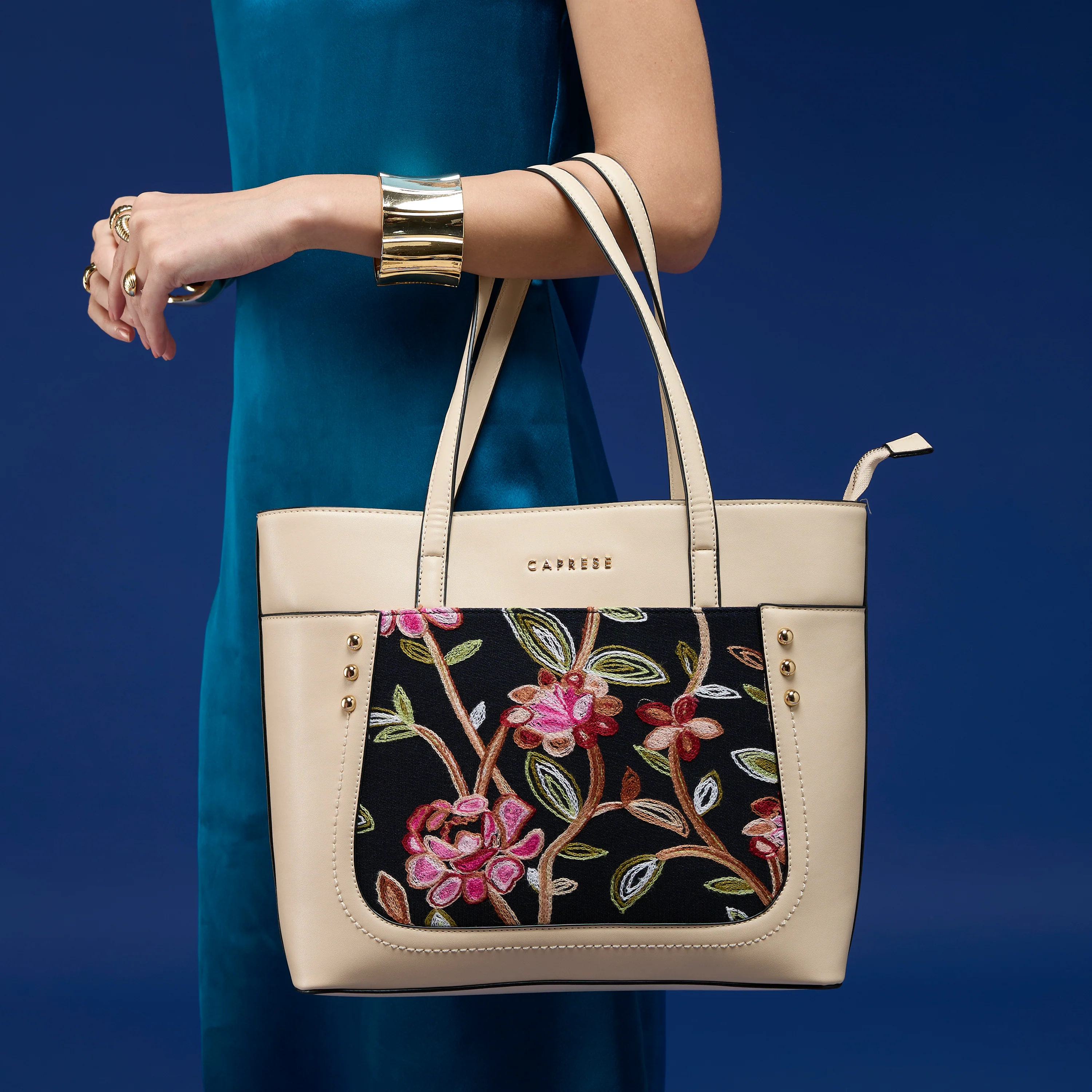Caprese Elsa Large Alpine Oat Tote Bag - Image 14