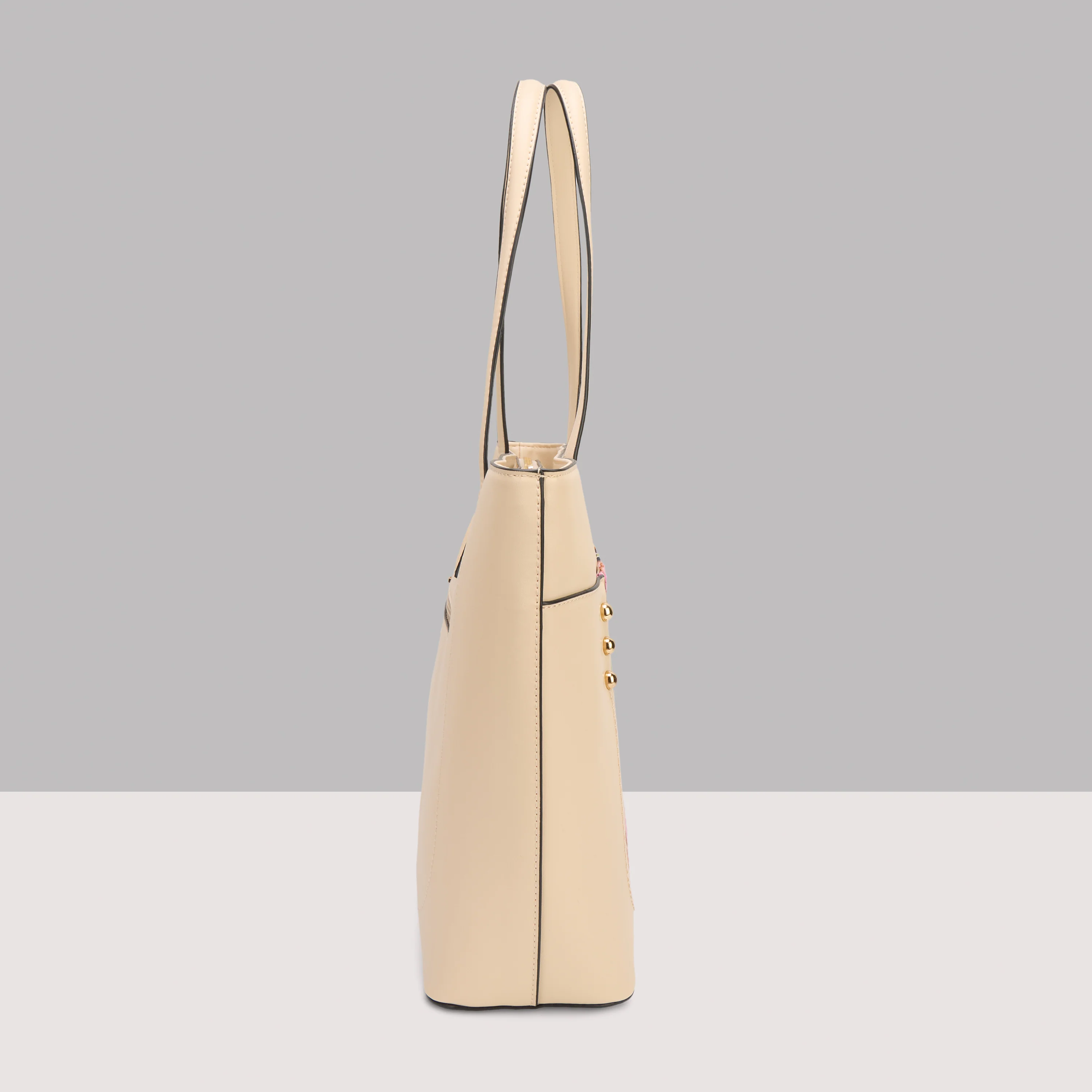 Caprese Elsa Large Alpine Oat Tote Bag - Image 5