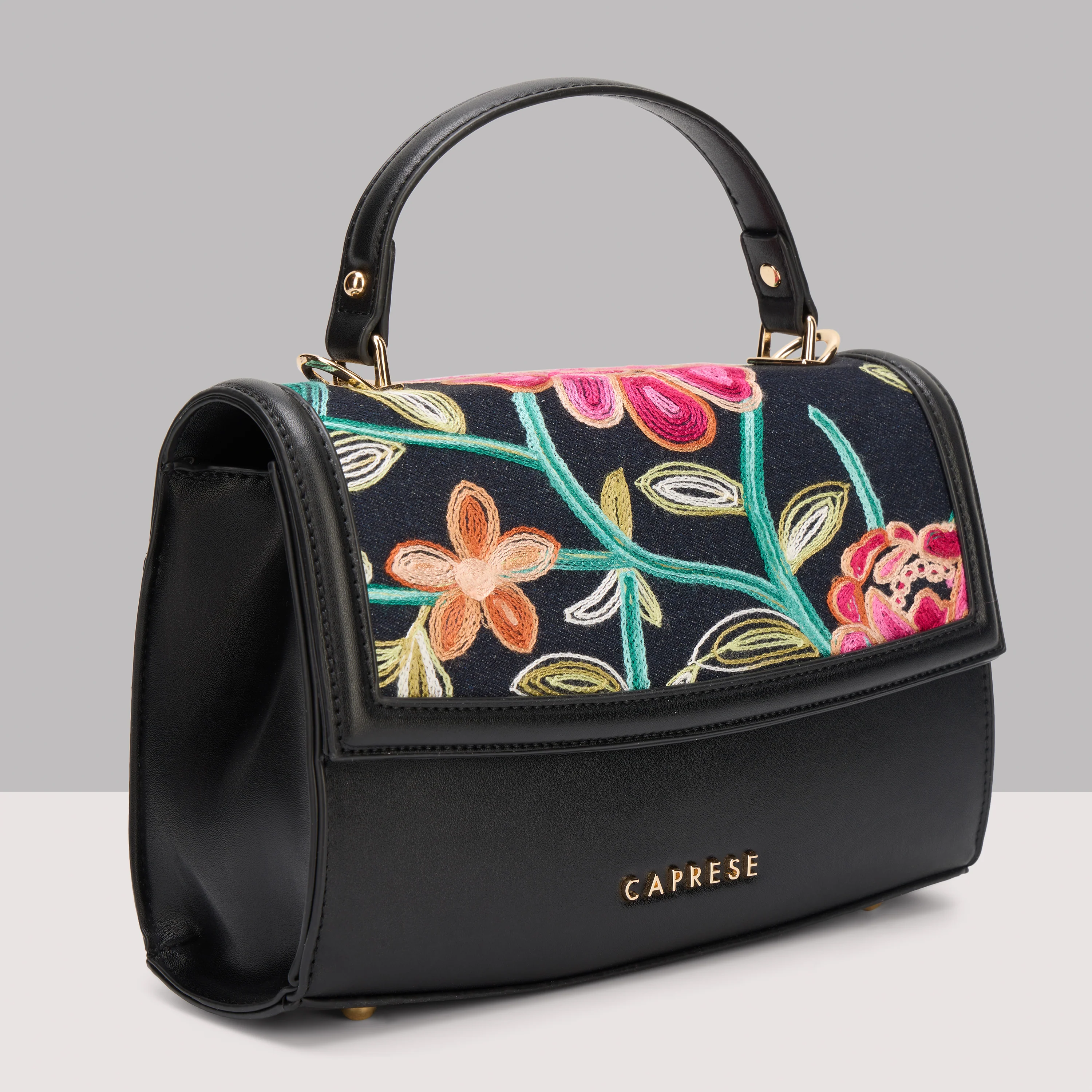 Caprese Elsa Medium Black Sling Bag - Image 3
