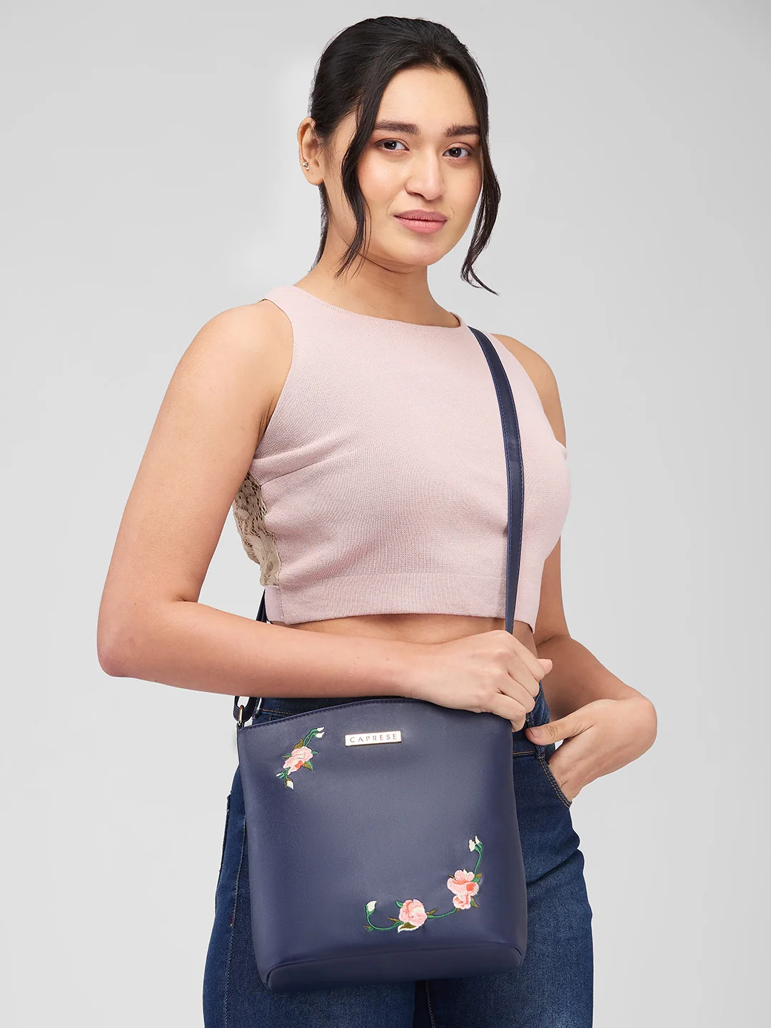 Caprese Elsy Large Midnight Sling Bag - Image 2