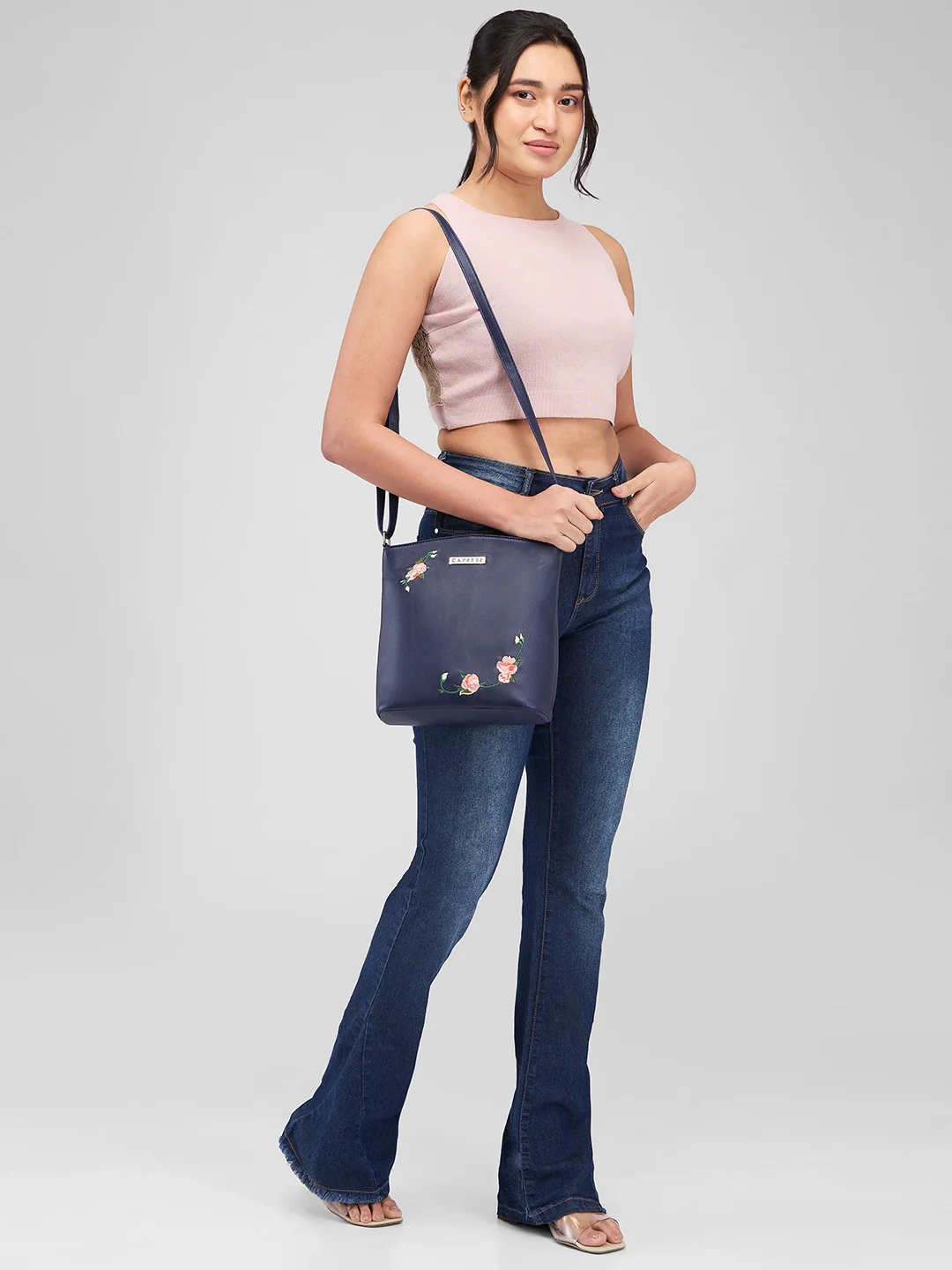 Caprese Elsy Large Midnight Sling Bag - Image 3