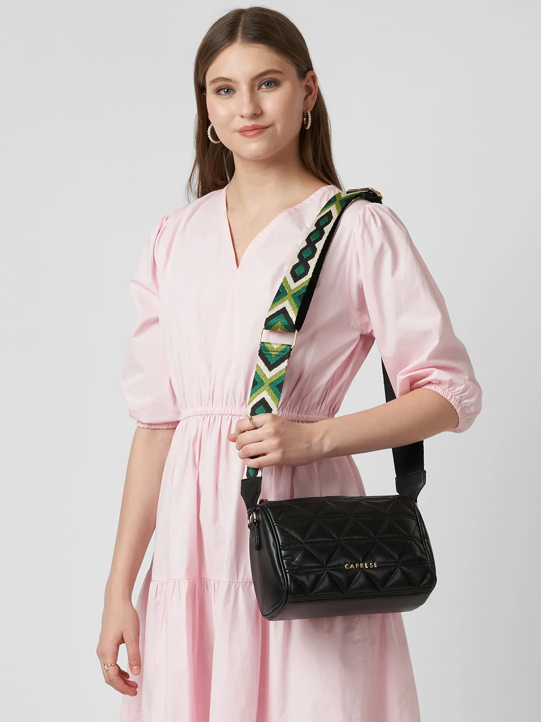 Caprese Elyna Medium Black Crossbody Bag - Image 2