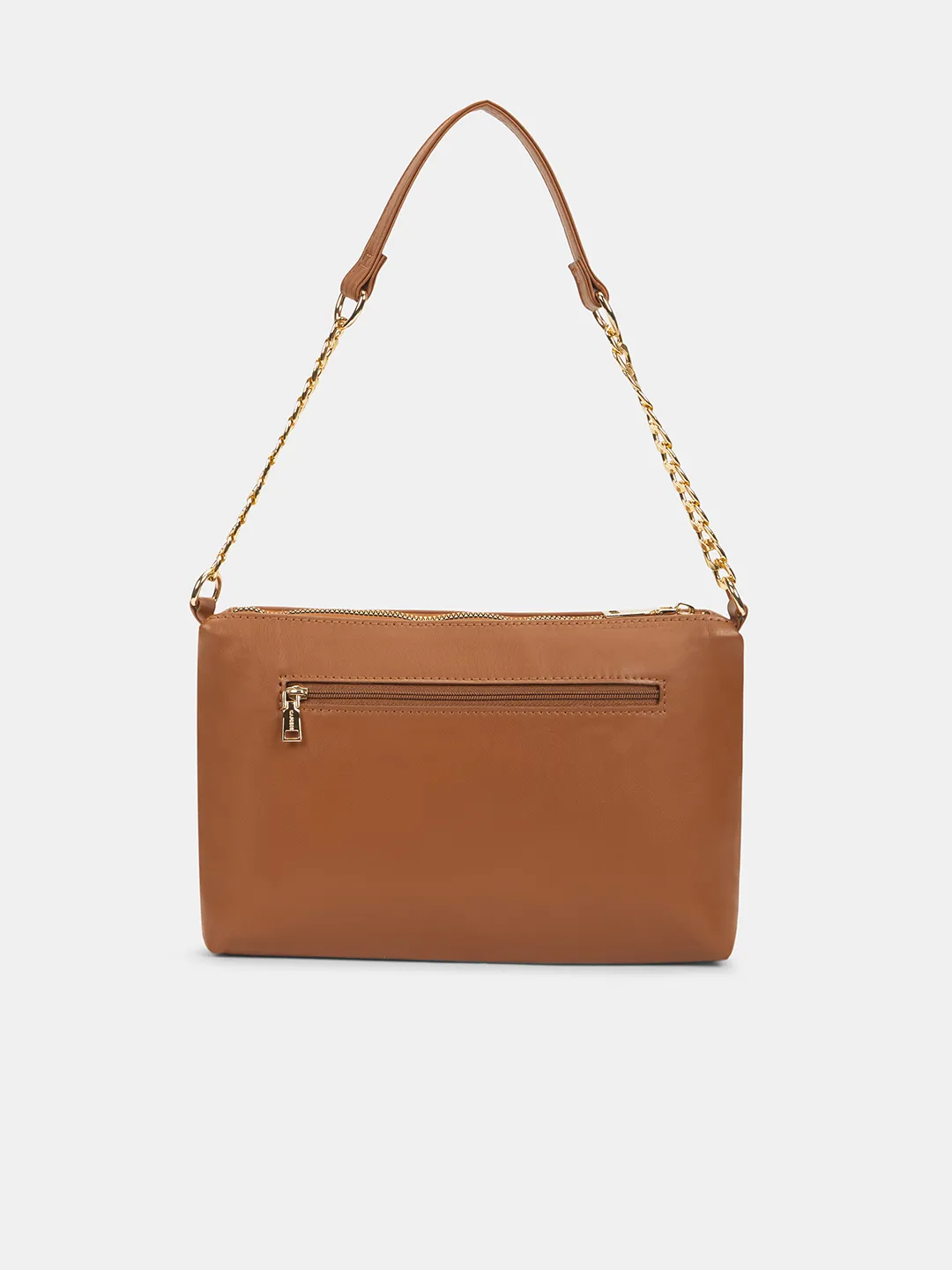 Caprese Elyna Medium Tan Baguette Bag - Image 5