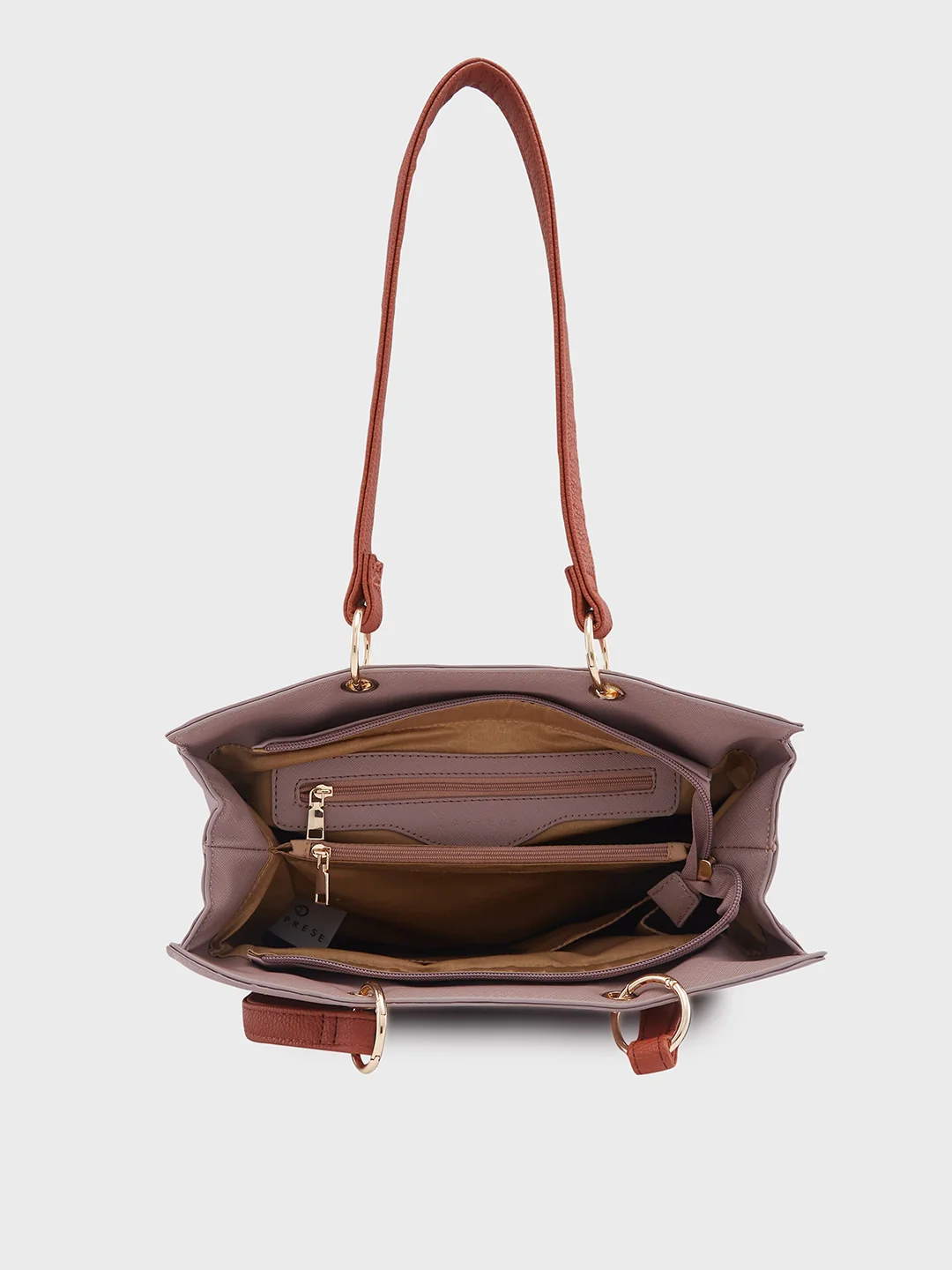 Caprese Ember Medium Pink Satchel Bag - Image 7