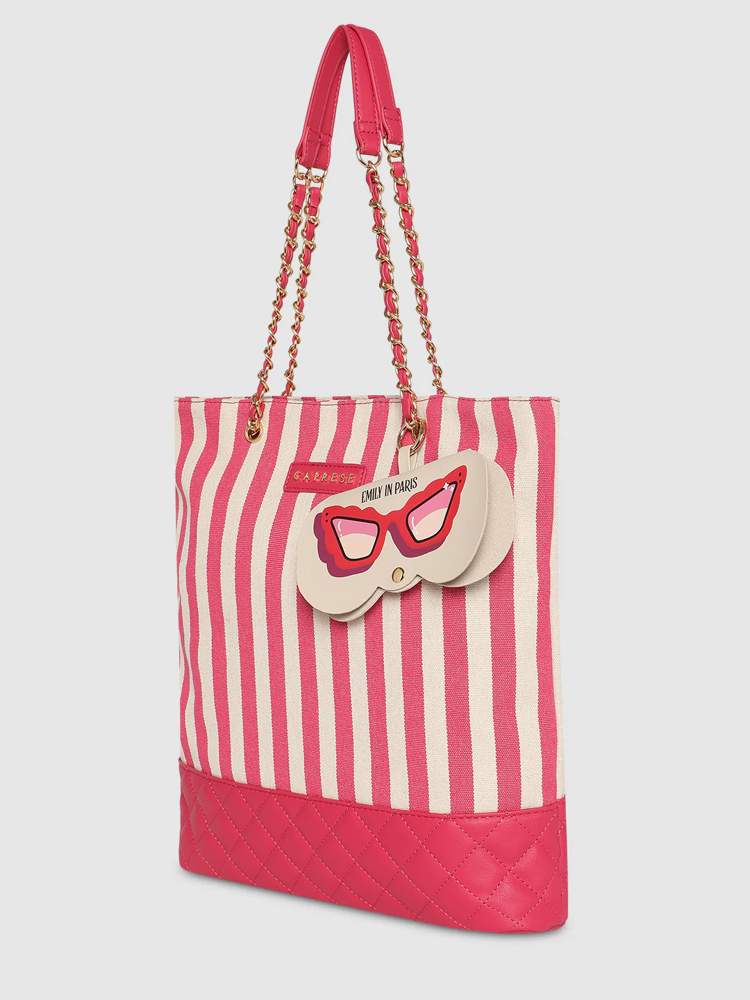 Caprese Emily In Paris Printed Medium Pink Tote Bag - Image 6