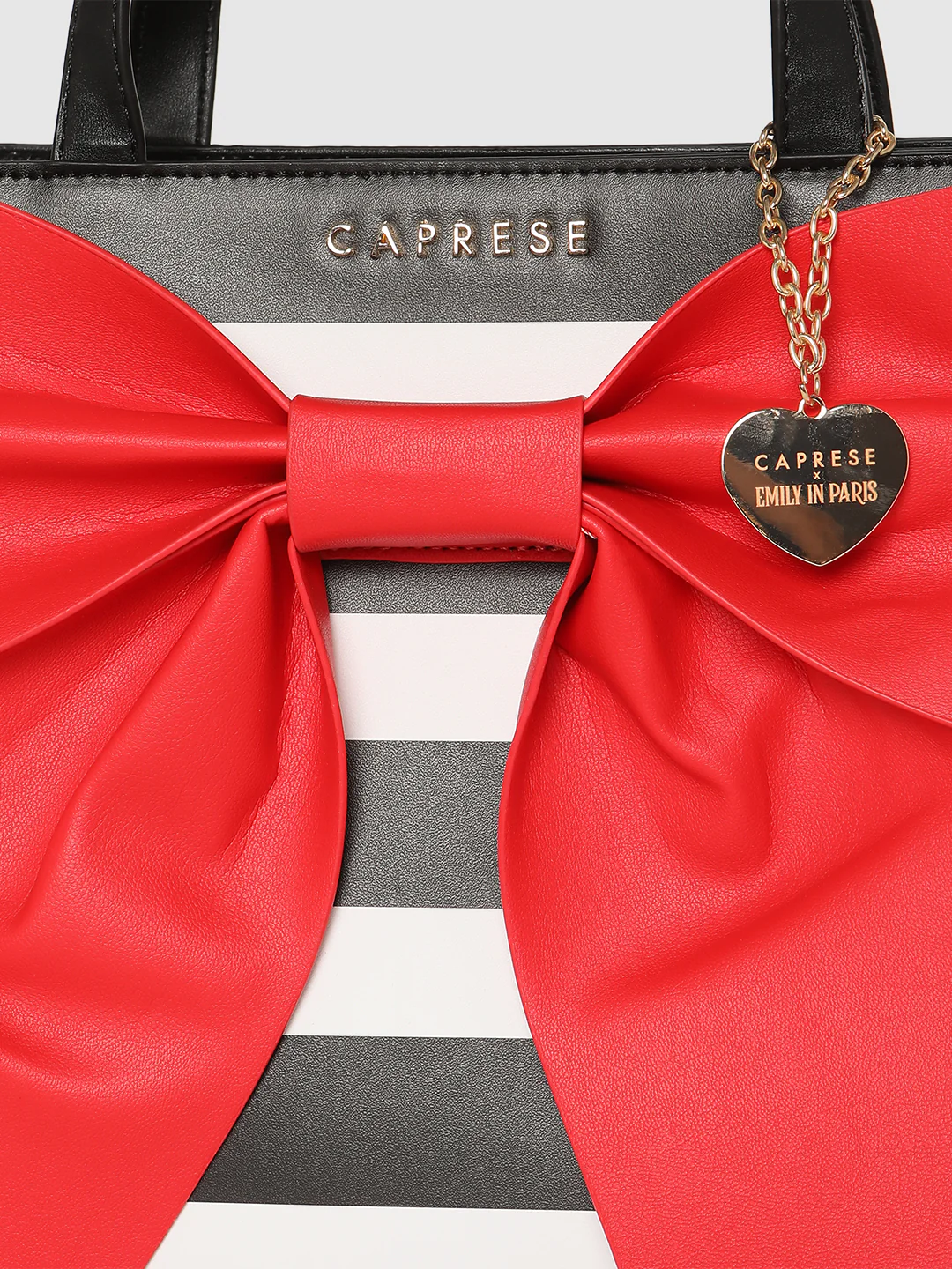 Caprese Emily In Paris Printed Medium Red Satchel Bag - Image 7