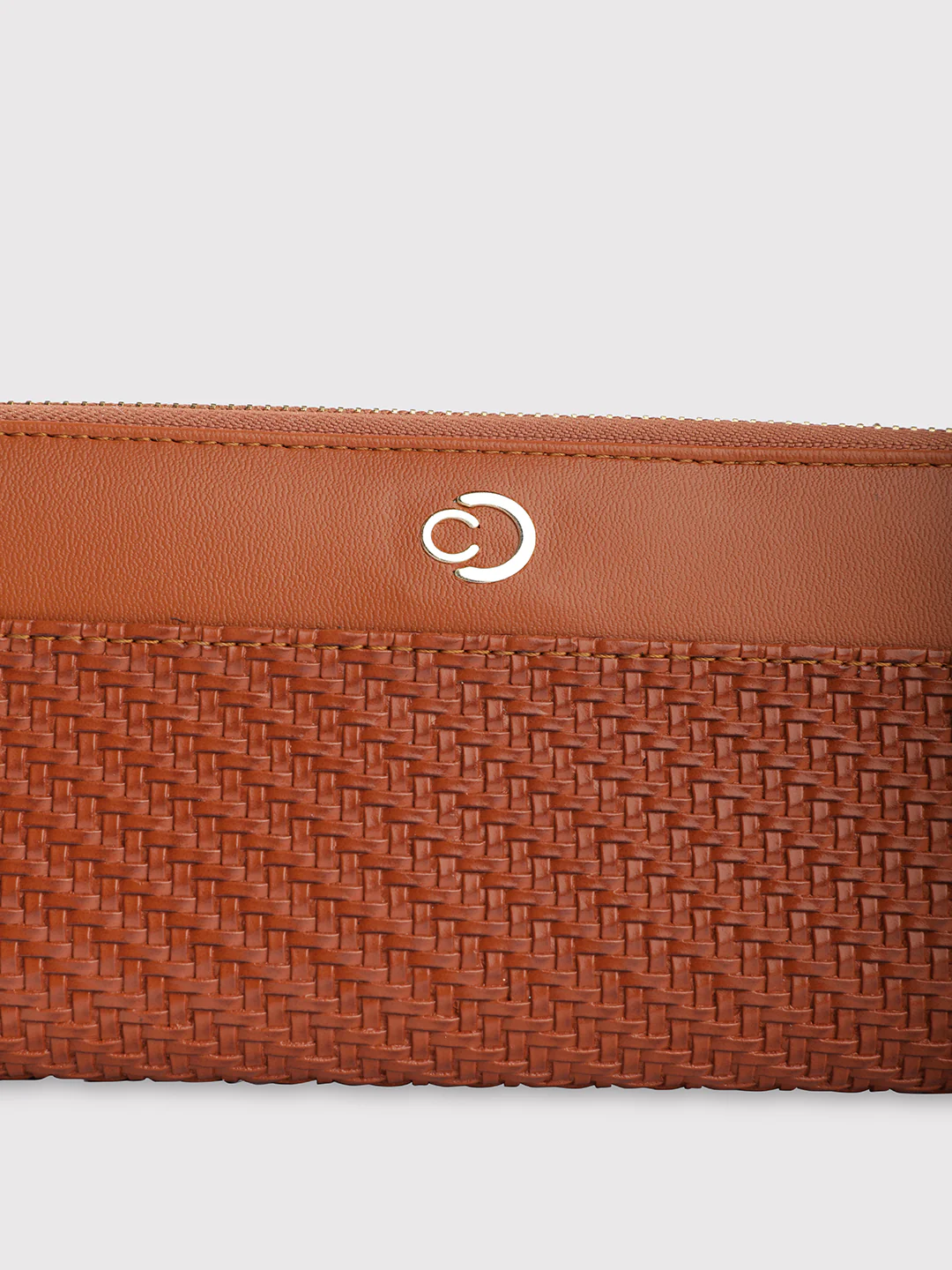 Caprese Emma Large Tan Zip Wallet - Image 2