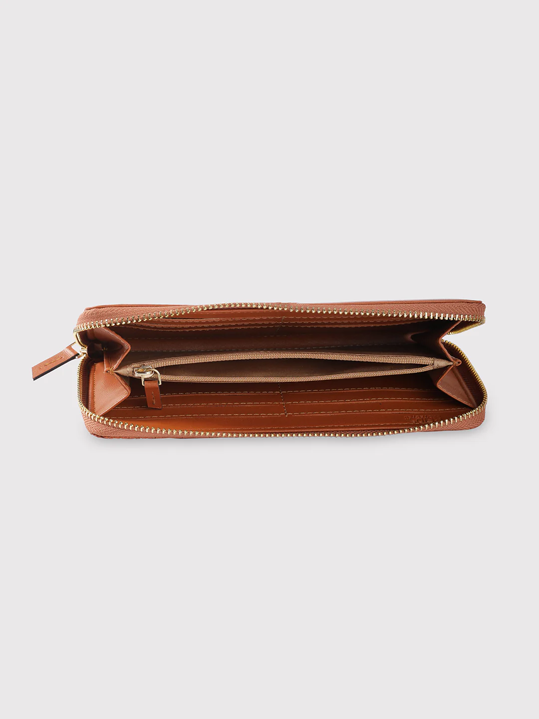 Caprese Emma Large Tan Zip Wallet - Image 7