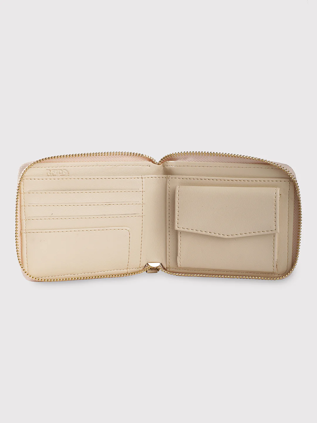 Caprese Emma Small Beige Zip Around Wallet - Image 9