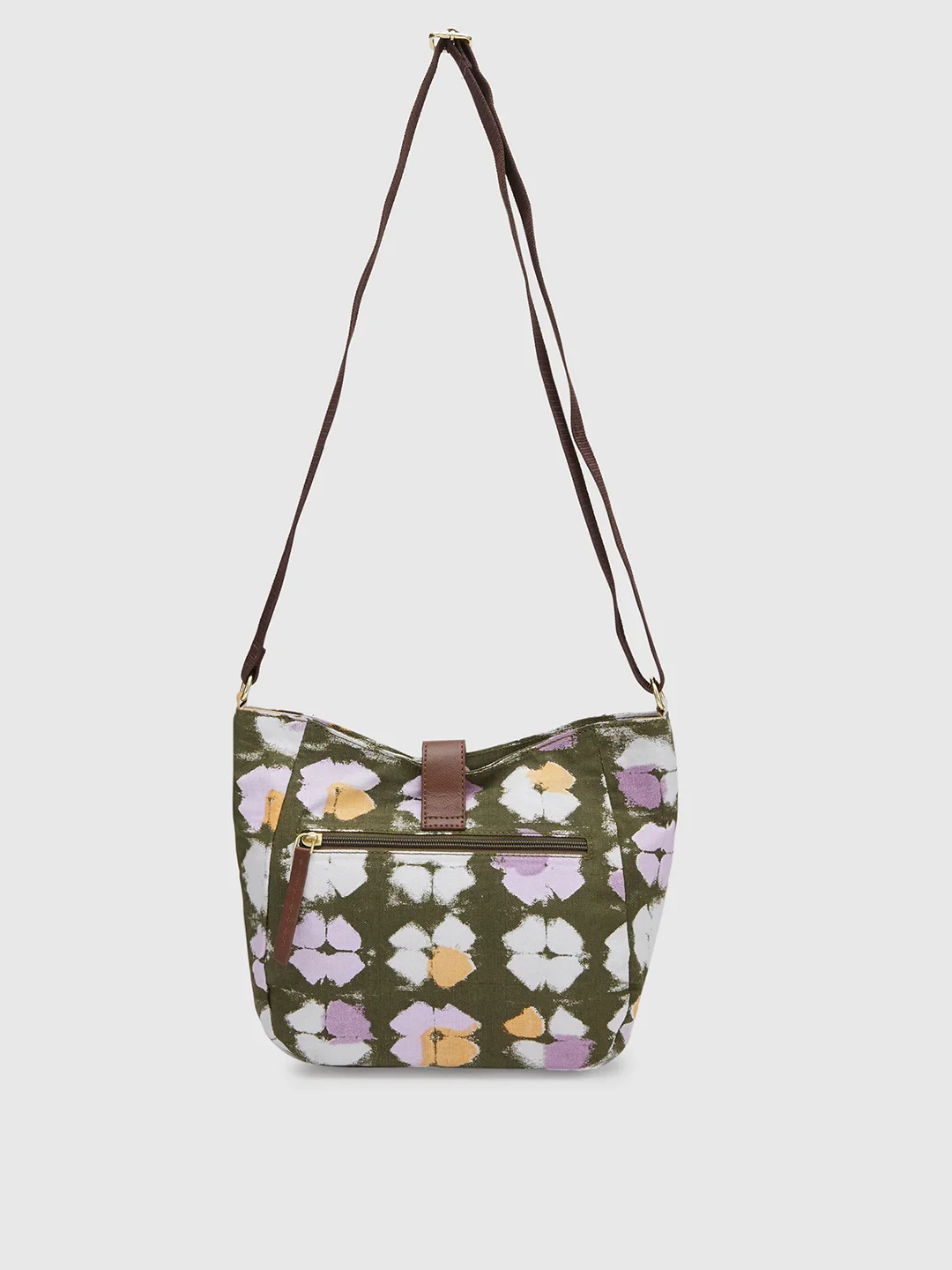 Caprese Enora Medium Olive Crossbody Bag - Image 3