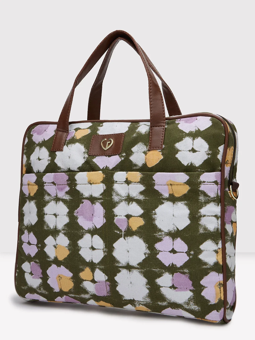 Caprese Enora Large Olive Laptop Bag - Image 5