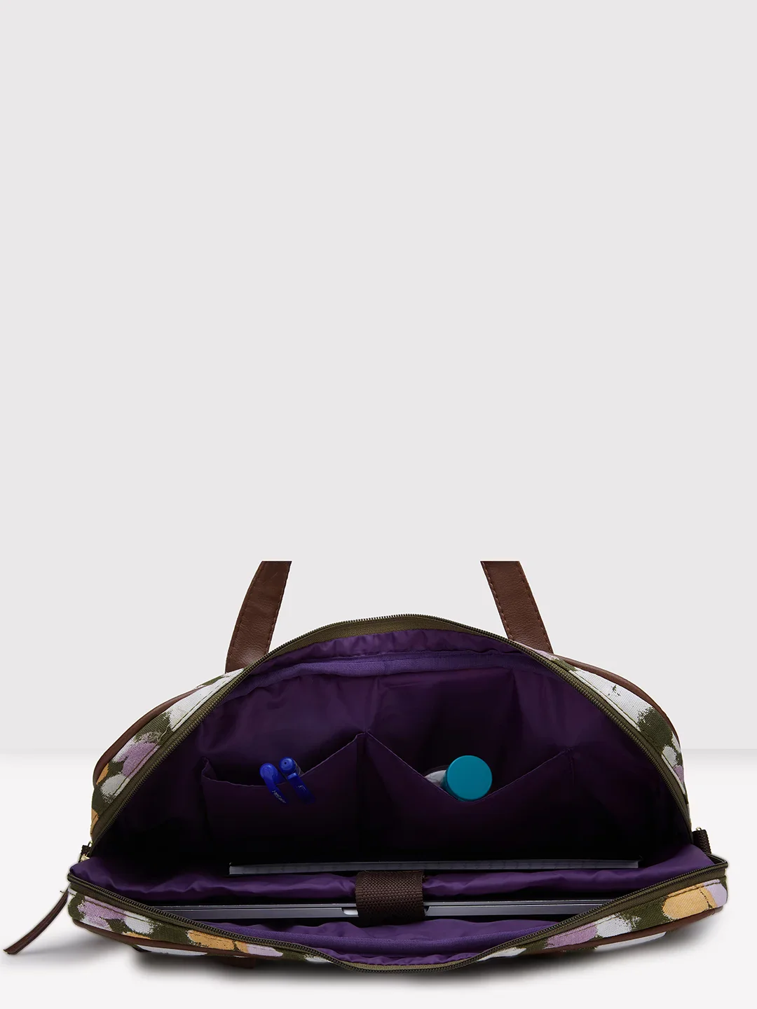 Caprese Enora Large Olive Laptop Bag - Image 7