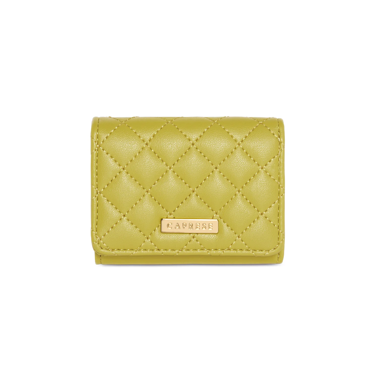 Caprese Erica Small Lime Flap Wallet