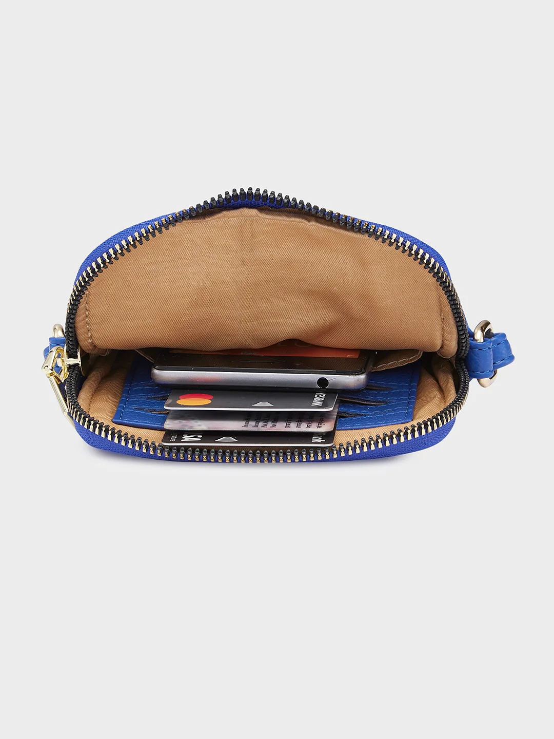 Caprese Erica Small Blue Mobile Pouch - Image 5
