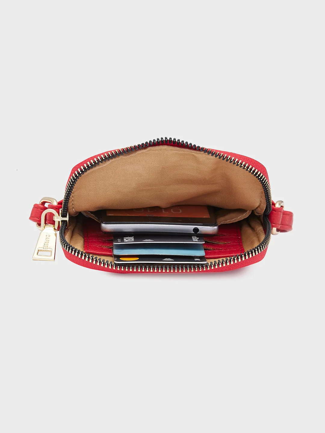 Caprese Erica Small Maroon Mobile Pouch - Image 5