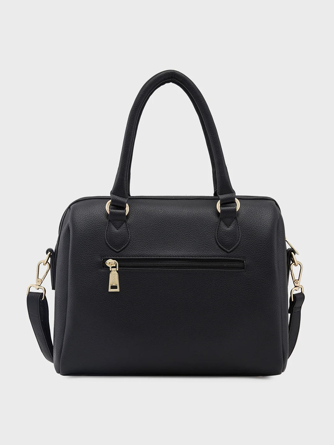 Caprese Erica Medium Black Satchel Bag - Image 3