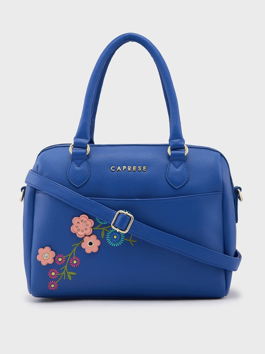 Caprese Erica Medium Blue Satchel Bag - Image 13
