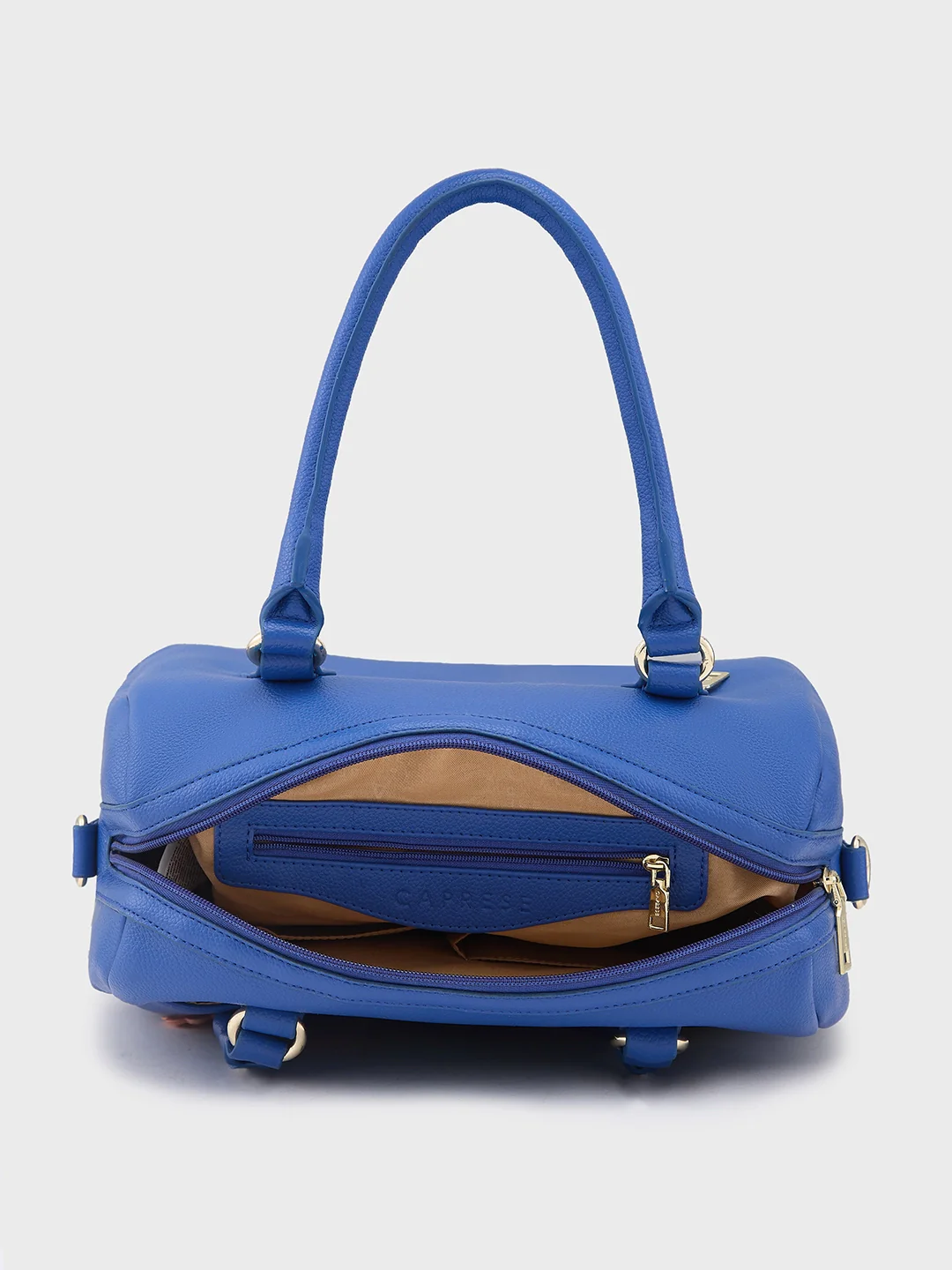Caprese Erica Medium Blue Satchel Bag - Image 9