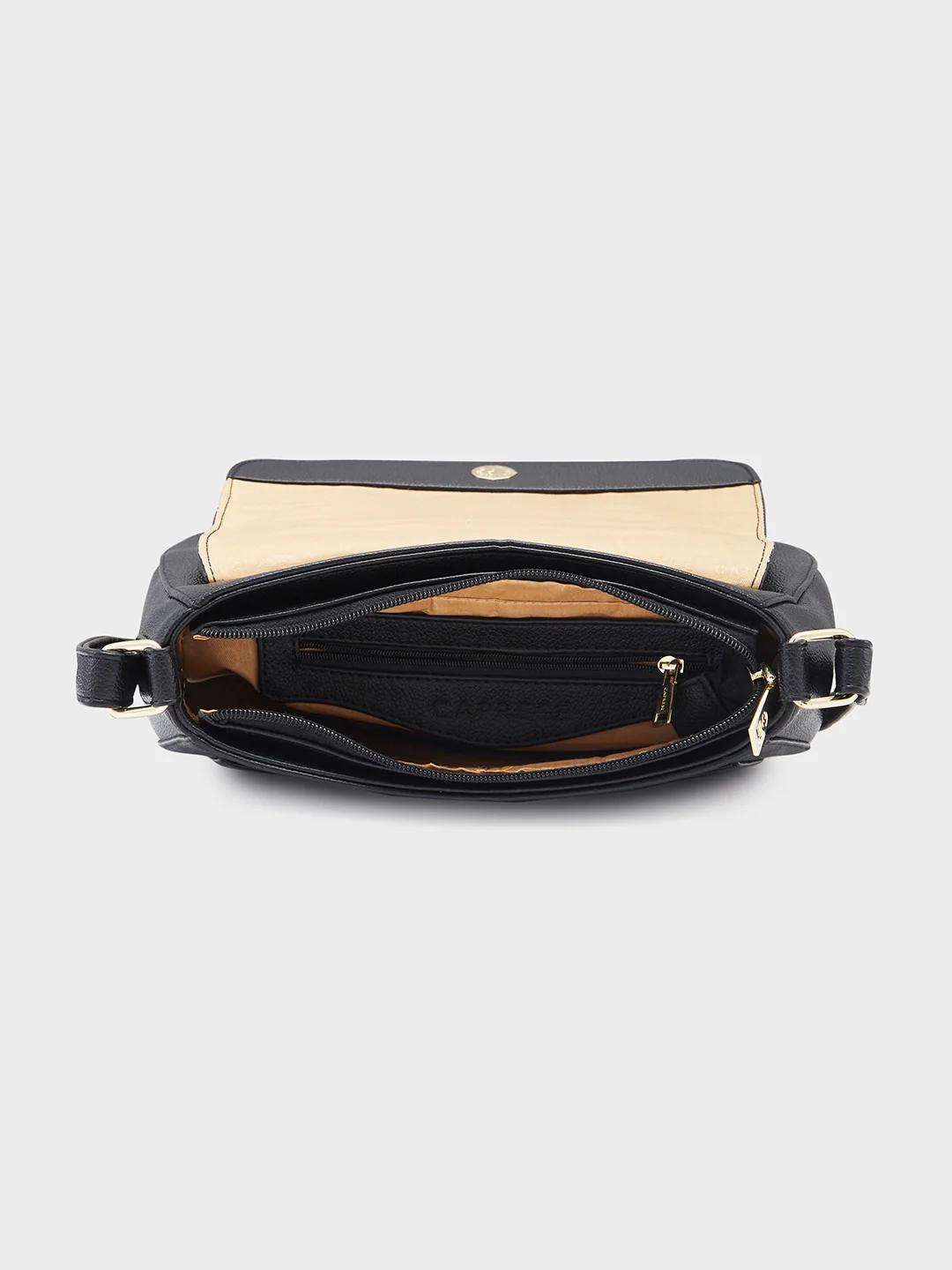 Caprese Erica Medium Black Sling Bag - Image 3