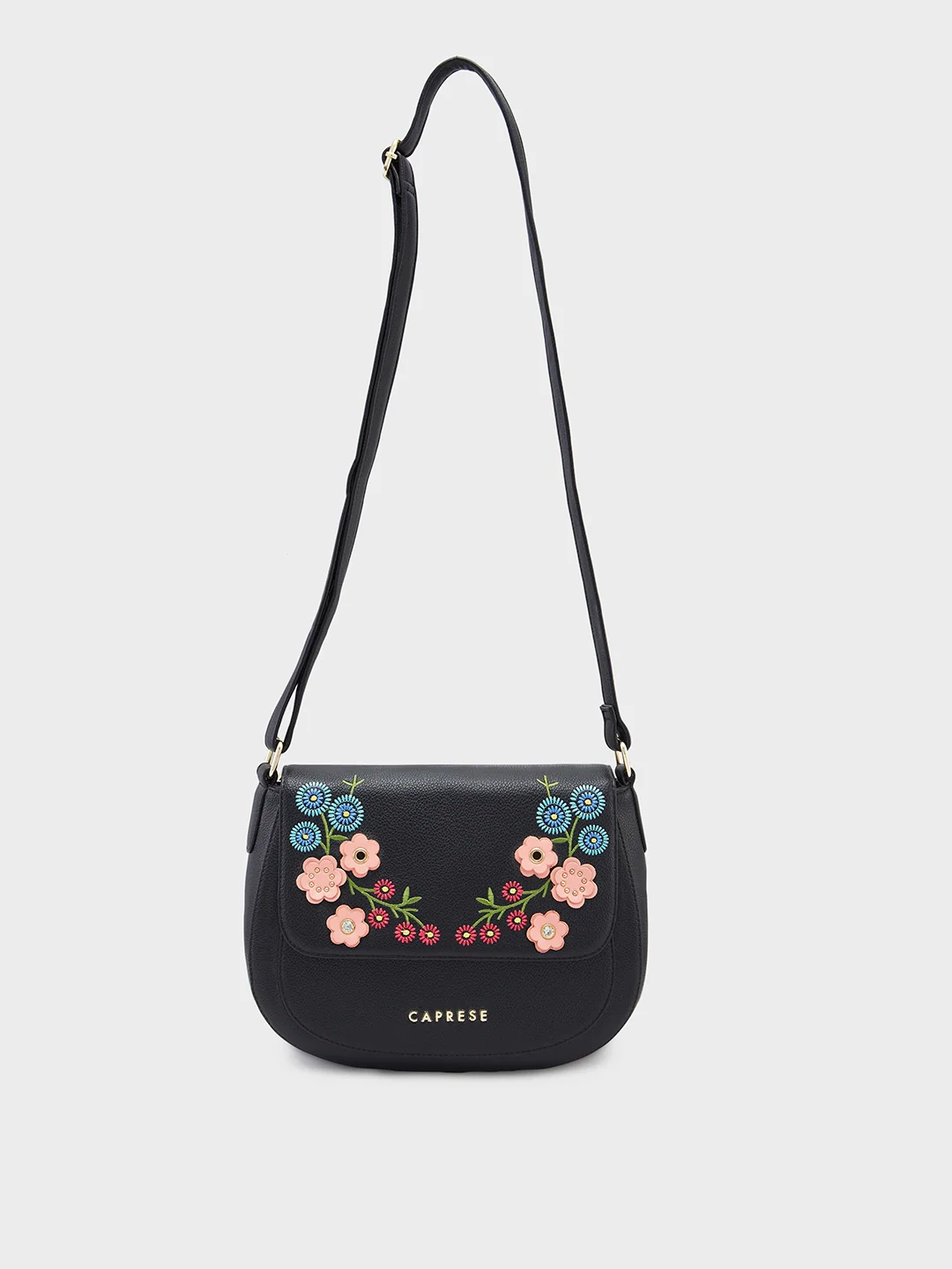 Caprese Erica Medium Black Sling Bag - Image 7