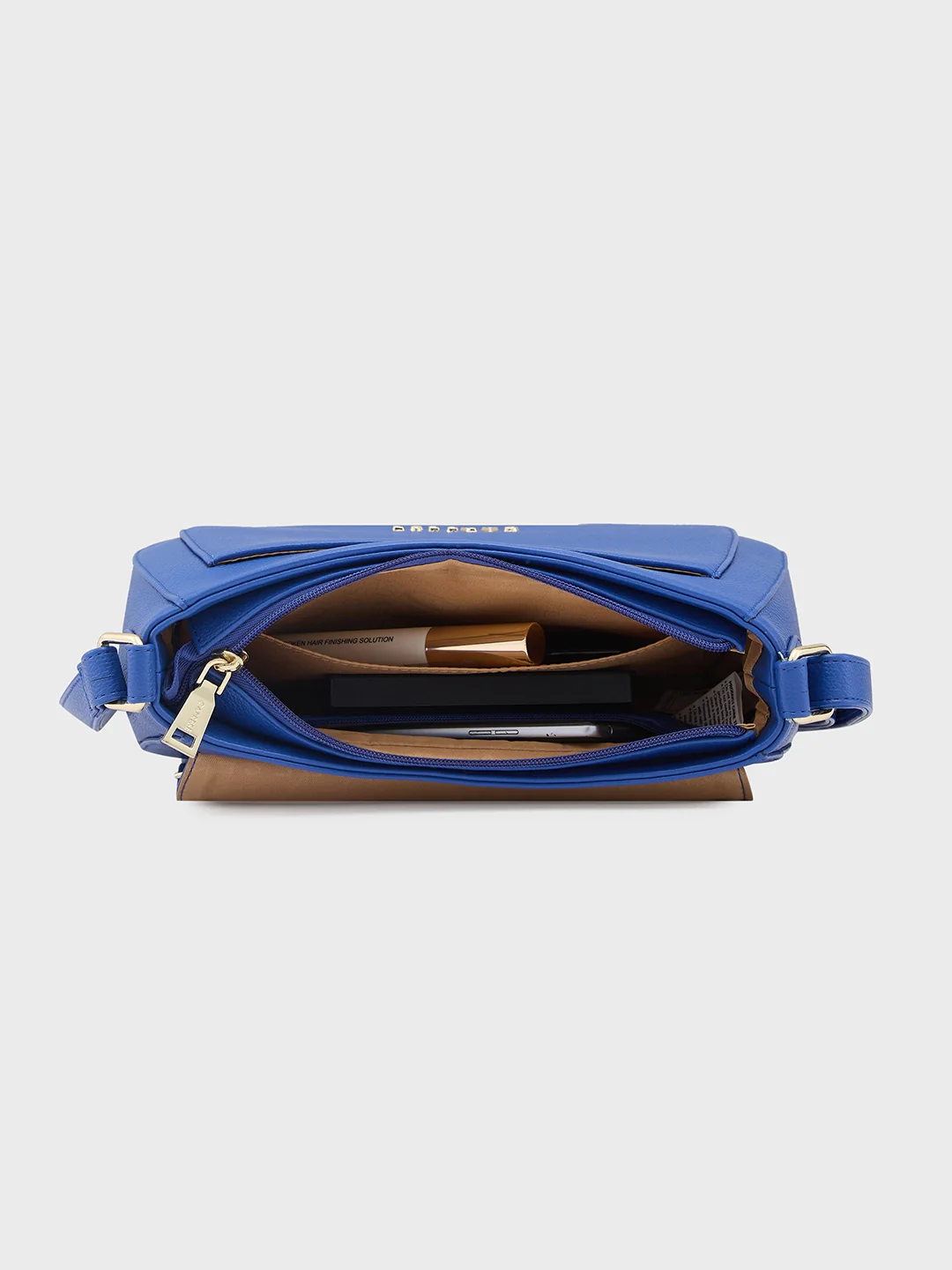 Caprese Erica Medium Blue Sling Bag - Image 8