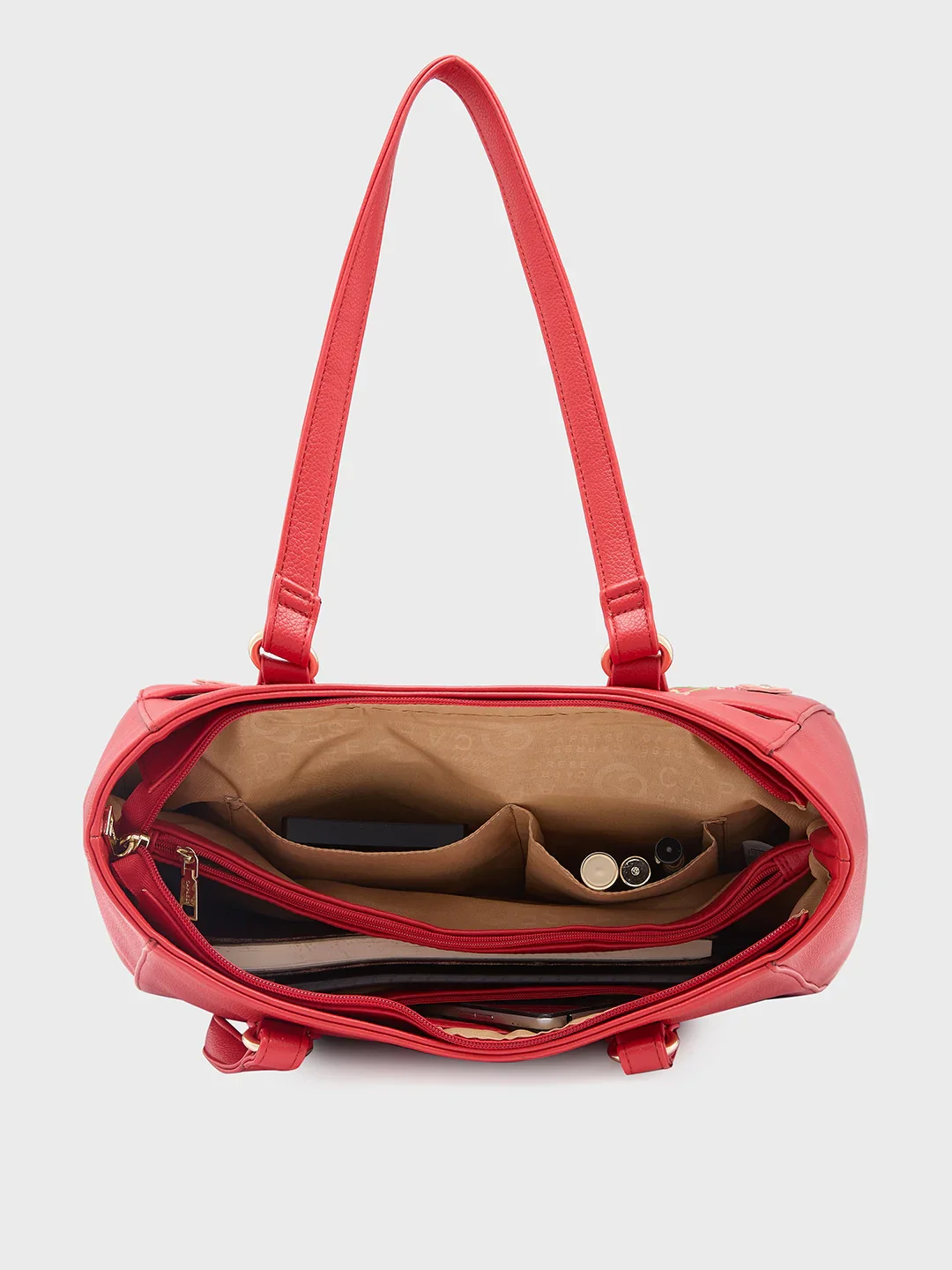 Caprese Erica Medium Maroon Tote Bag - Image 10