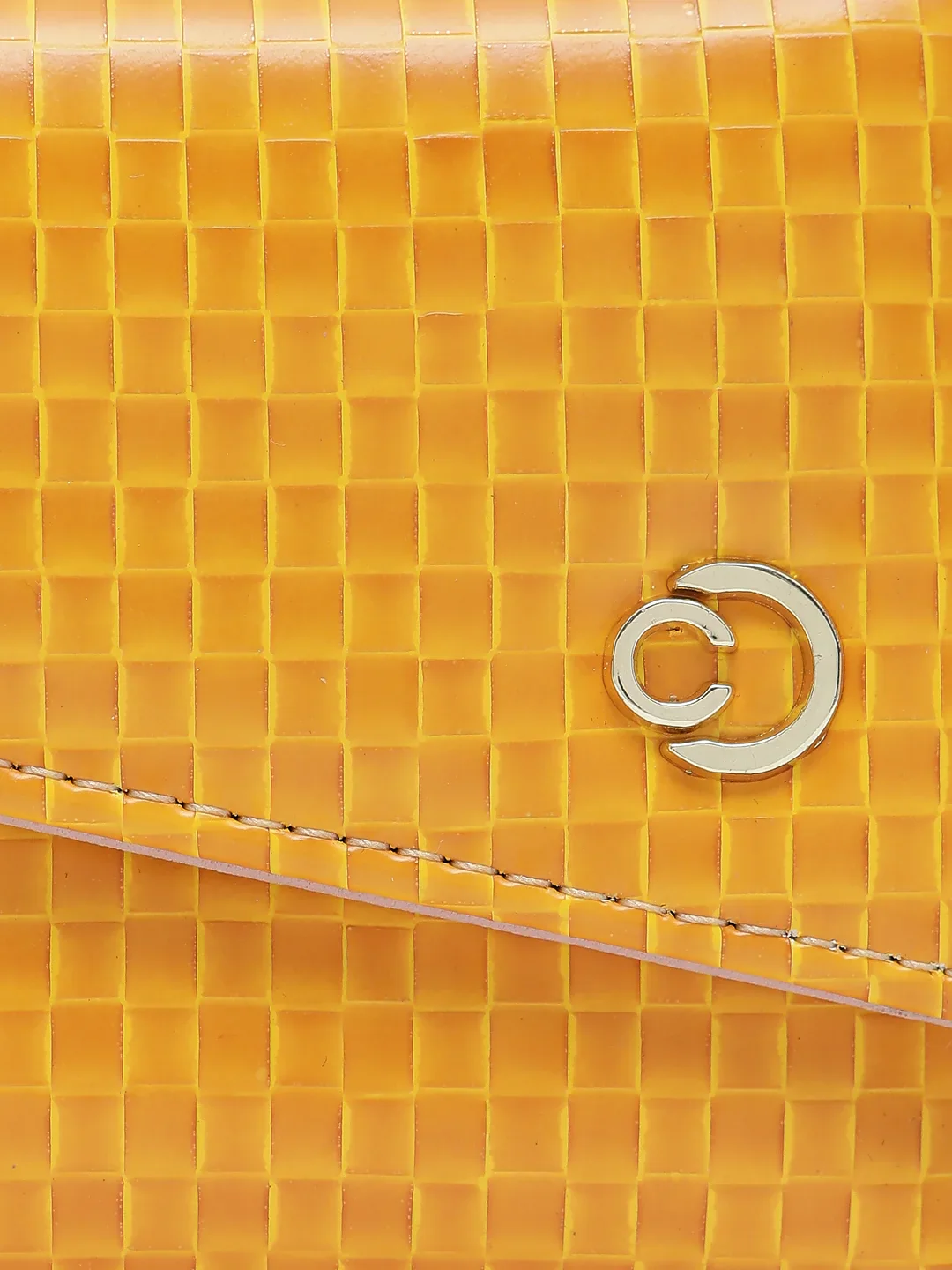 Caprese Ernesa Small Yellow Wallet - Image 10