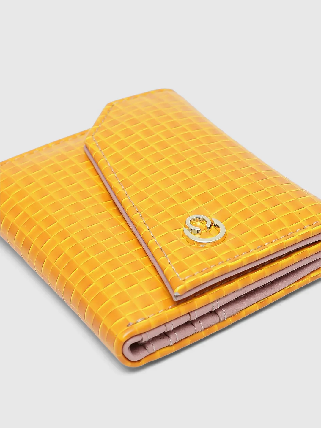 Caprese Ernesa Small Yellow Wallet - Image 13