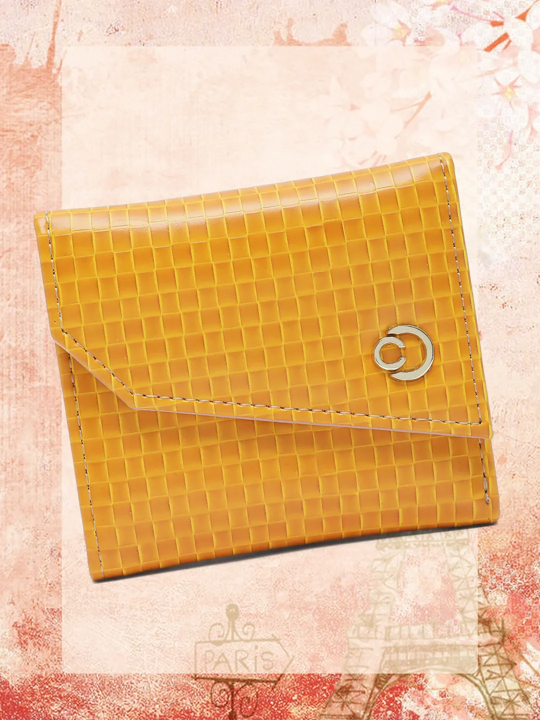 Caprese Ernesa Small Yellow Wallet - Image 2