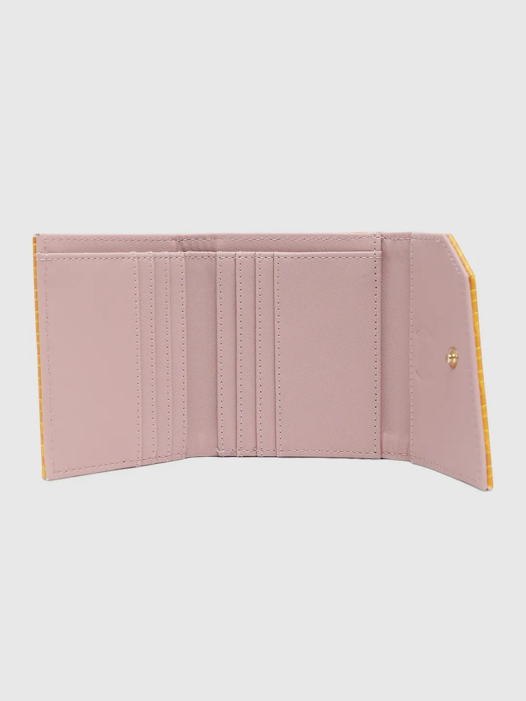 Caprese Ernesa Small Yellow Wallet - Image 9