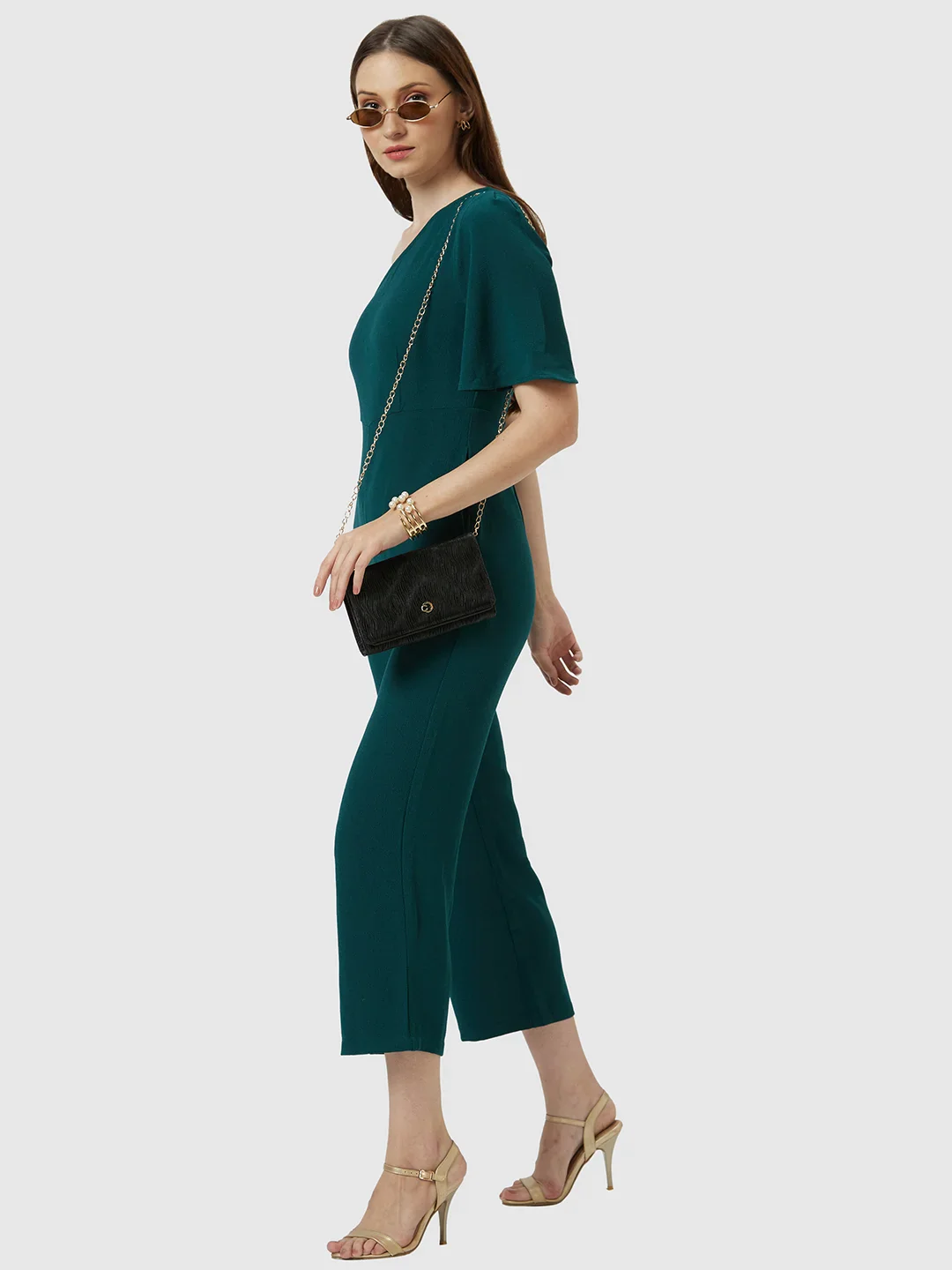 Caprese Eryka Medium Black Clutch - Image 12