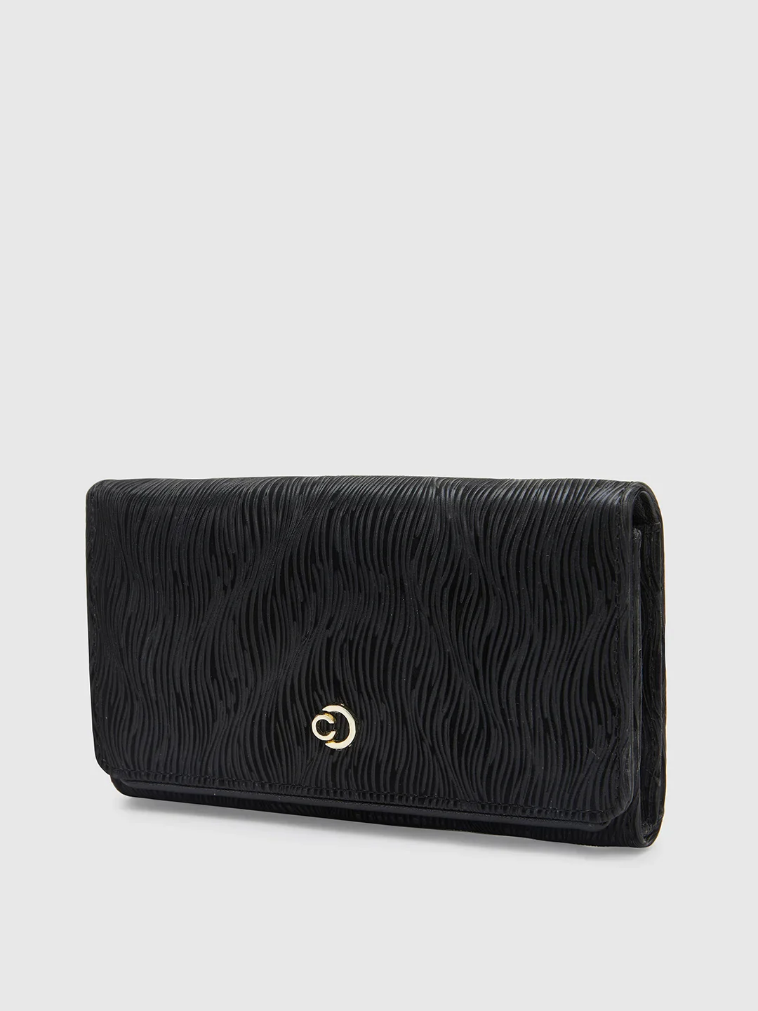 Caprese Eryka Medium Black Clutch - Image 3