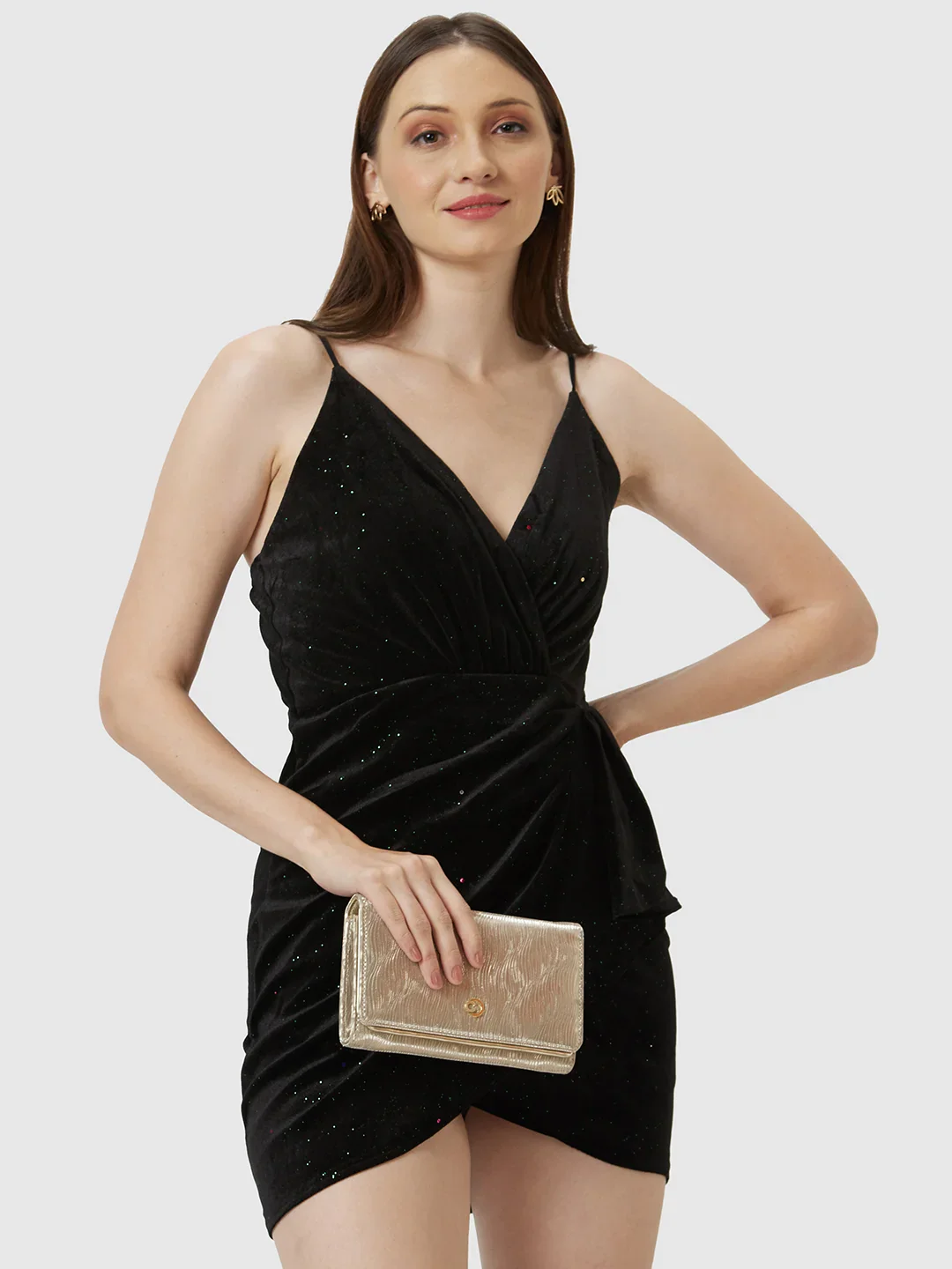 Caprese Eryka Medium Light Gold Clutch - Image 12