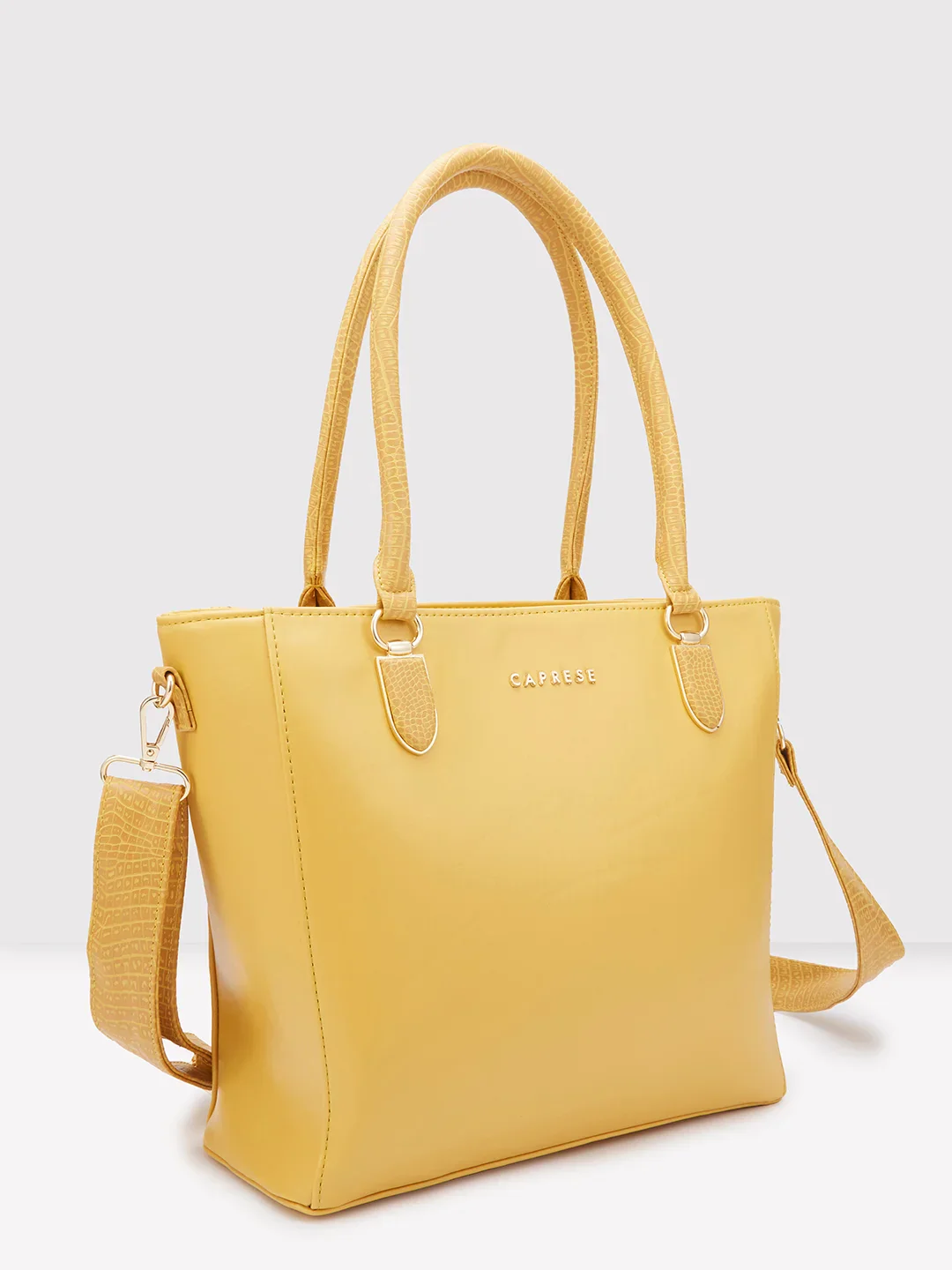 Caprese Esme Large Yellow Tote Bag - Image 4