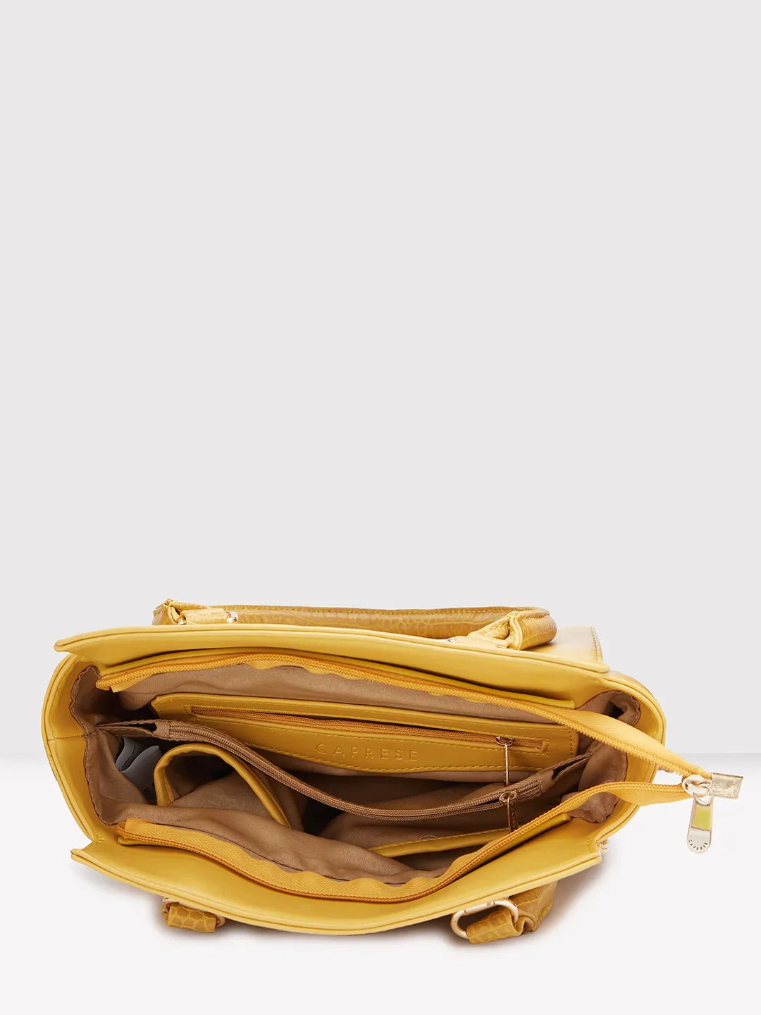 Caprese Esme Large Yellow Tote Bag - Image 8