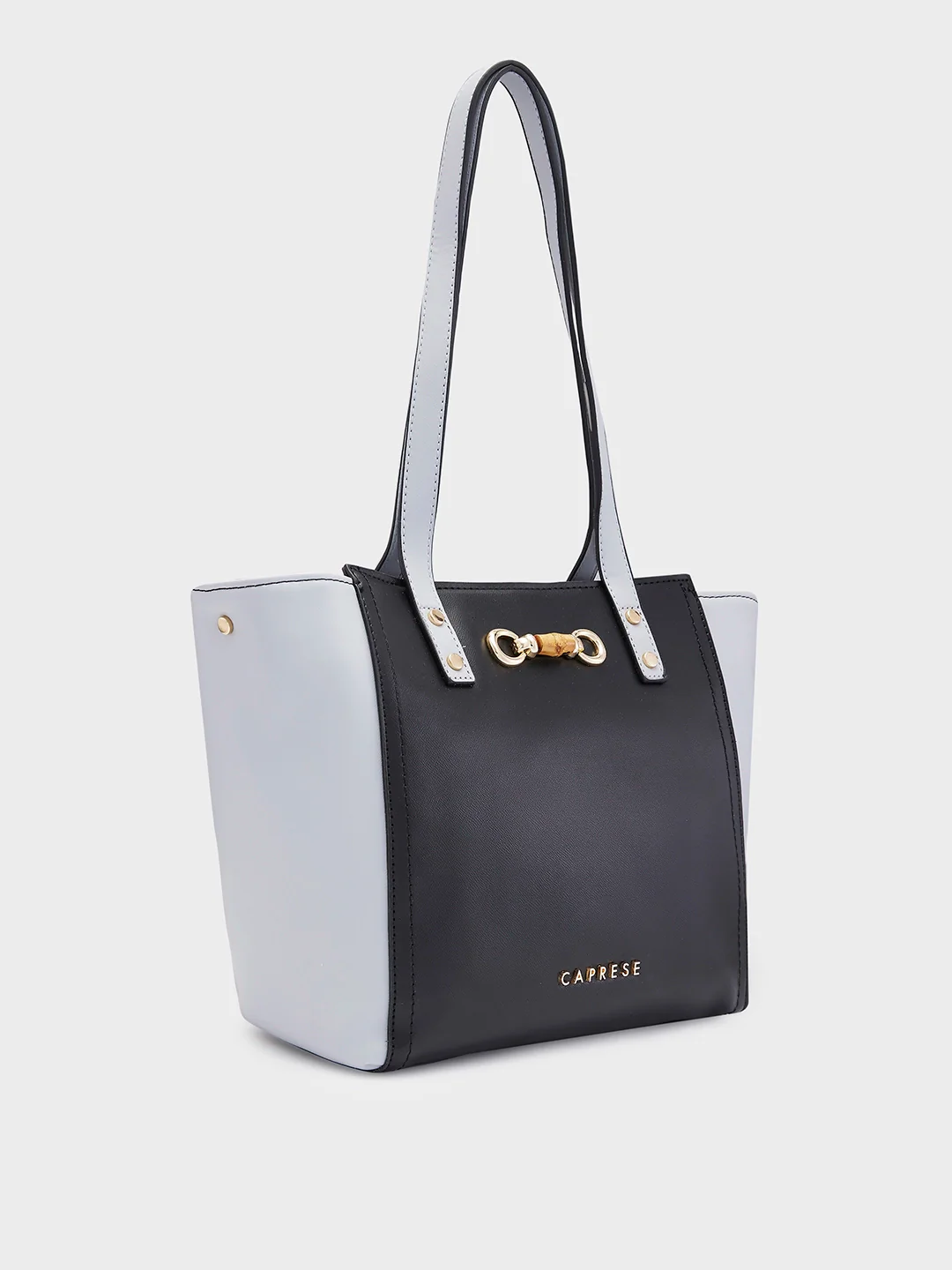 Caprese Eva Medium Black Satchel Bag - Image 3