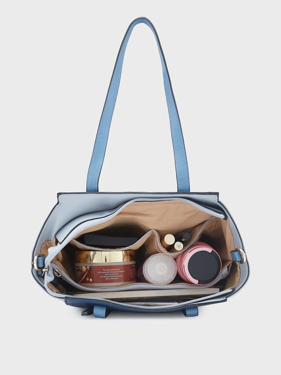 Caprese Eva Medium Navy Satchel Bag - Image 7