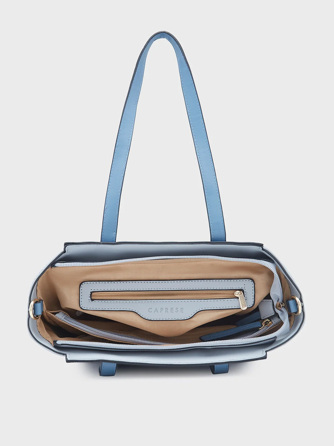 Caprese Eva Medium Navy Satchel Bag - Image 8